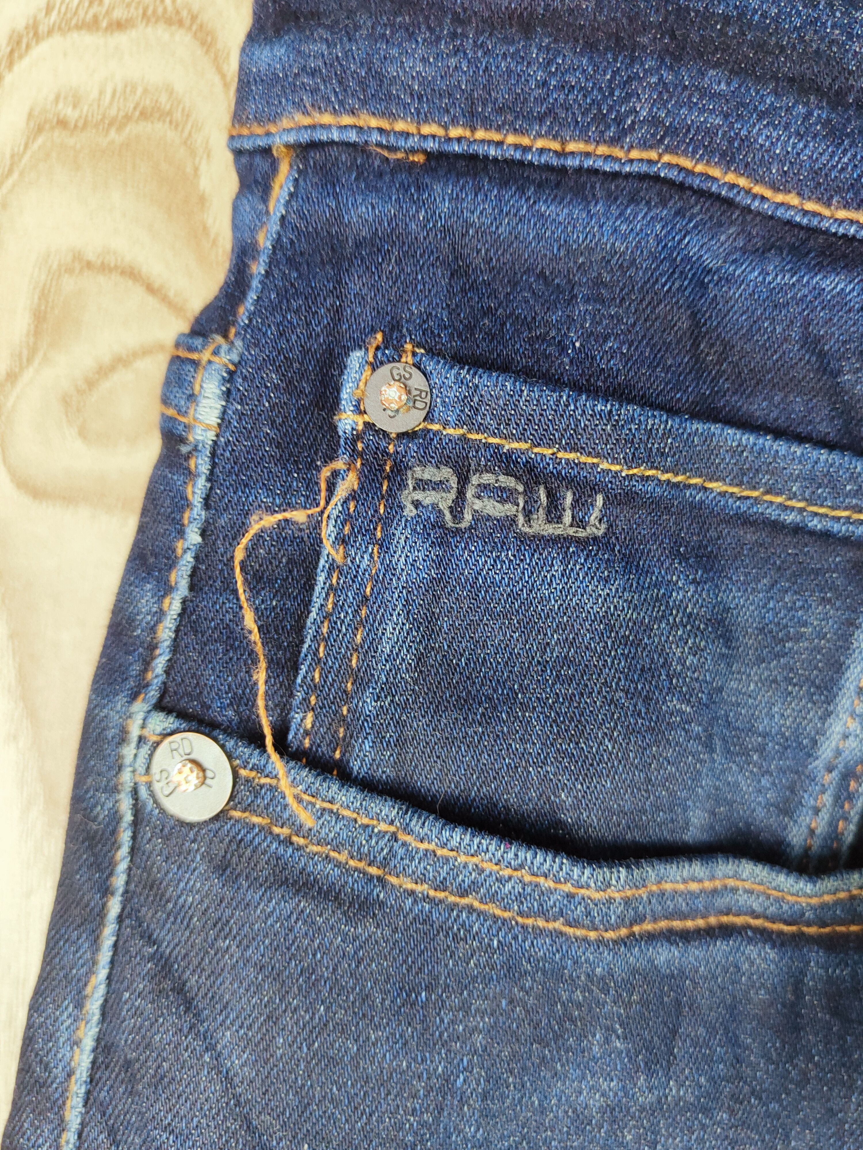 G-Star G-Star Raw Dark Blue Distressed Ripped Jeans #S2705 Size US 30 / EU 46 - 3 Thumbnail