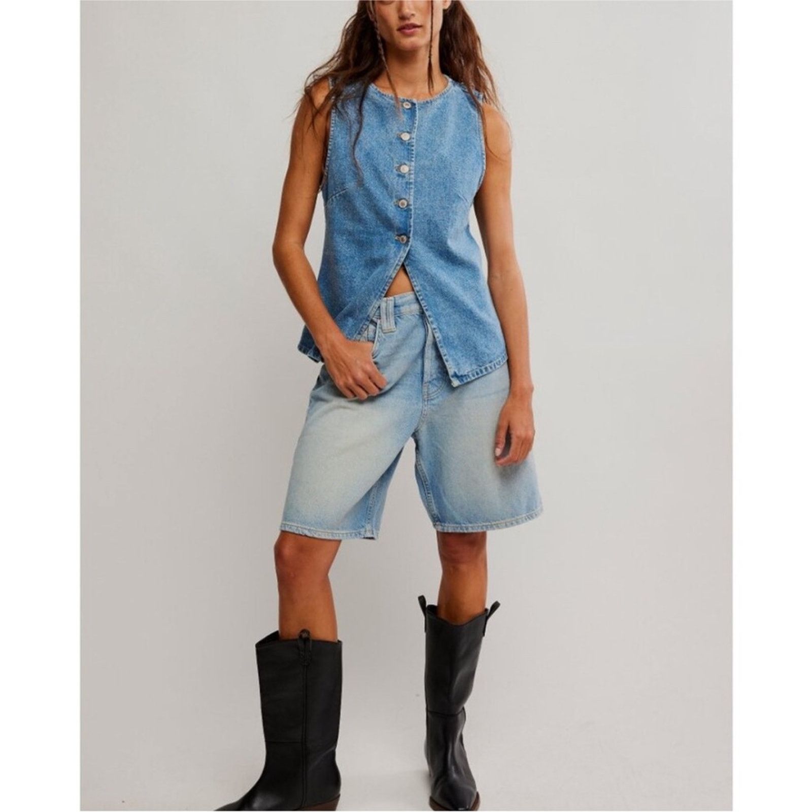 Free People 🎉LAST PIECE🎉FREE PEOPLE We The Free AimeeVest Size XS / US 0-2 / IT 36-38 - 11 Thumbnail