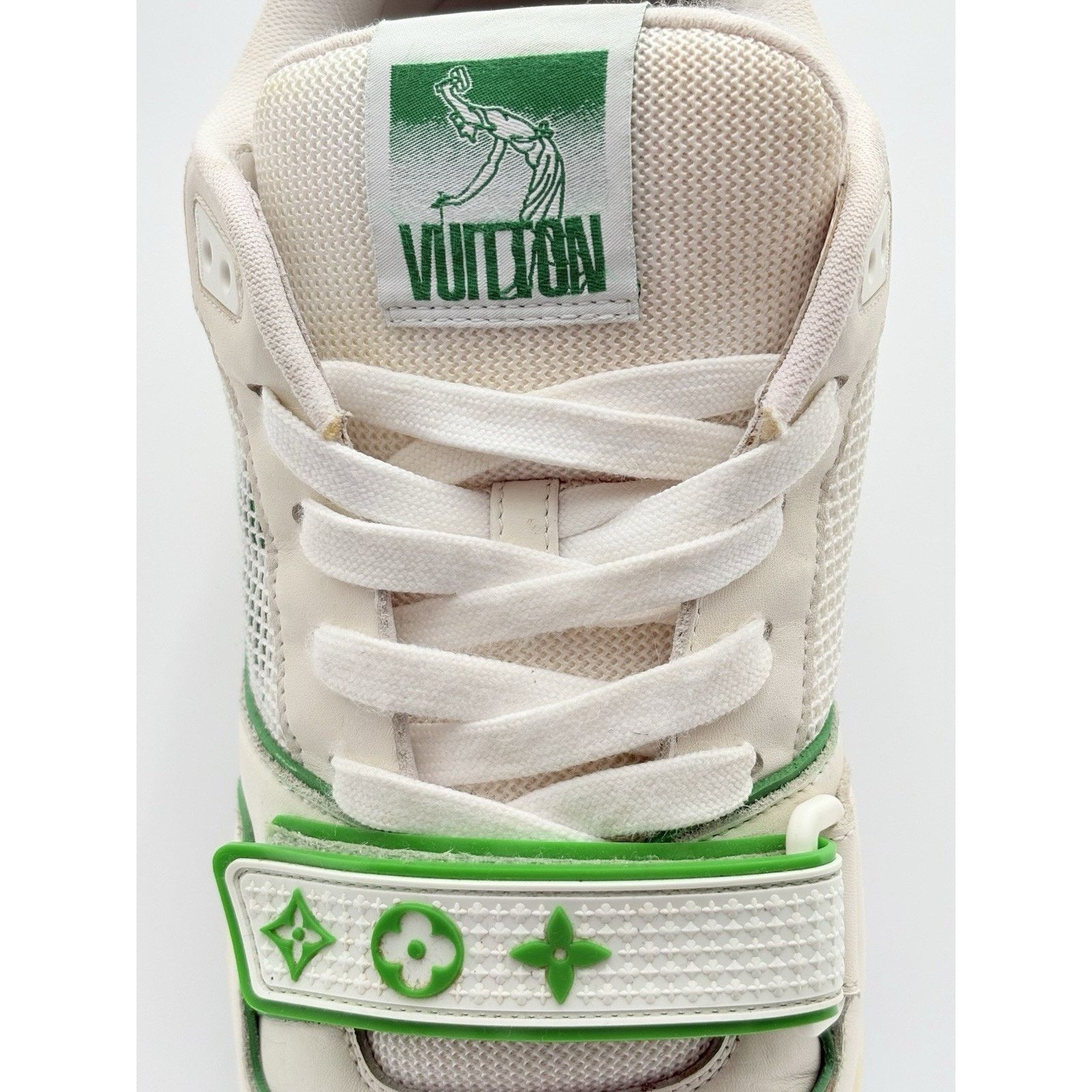 Louis Vuitton 11-11.5 Louis Vuitton Strap Trainer ' Green ' | SUPER CLEAN! Size US 11 / EU 44 - 6 Thumbnail