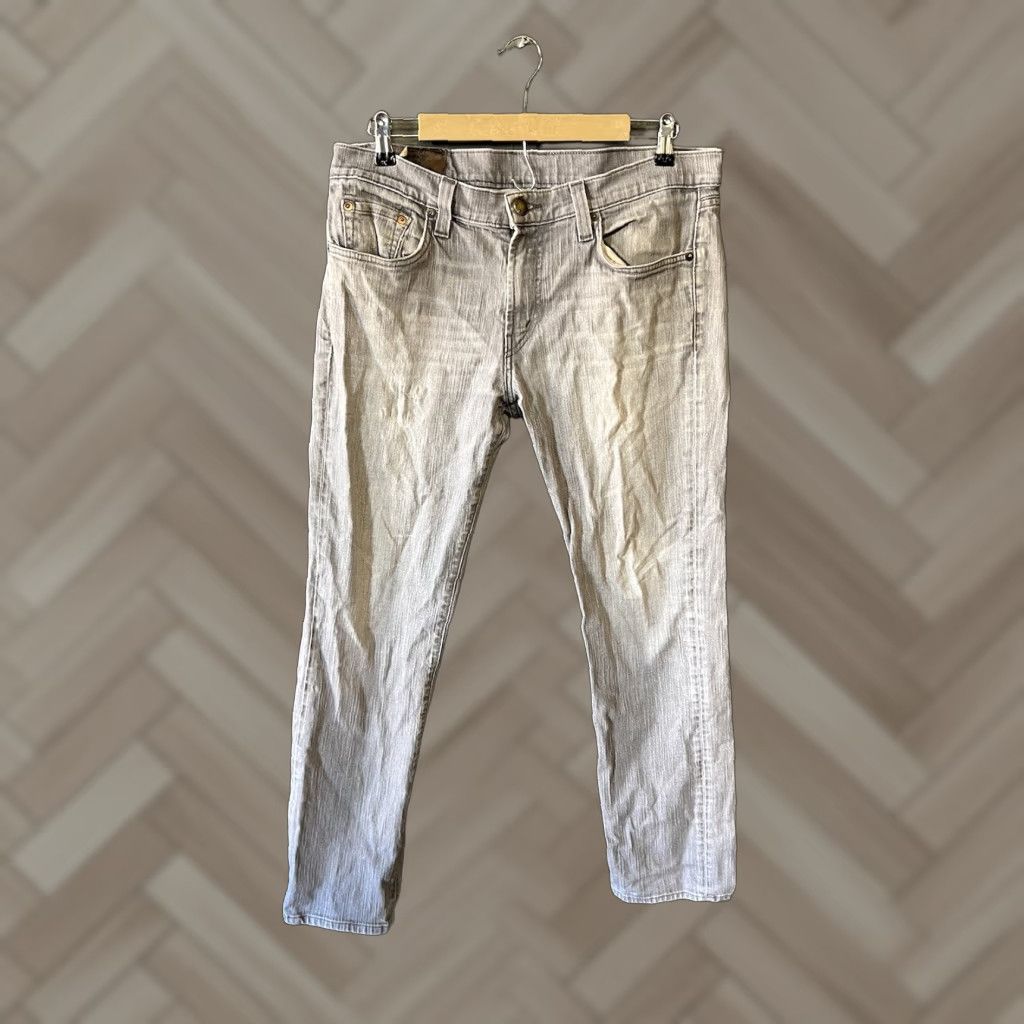 J Brand J. Brand Men's Kane Slim Straight Casual Cosy Fit Ricochet Gray Jeans Sz 34 x 31 Size US 34 / EU 50 - 1 Thumbnail