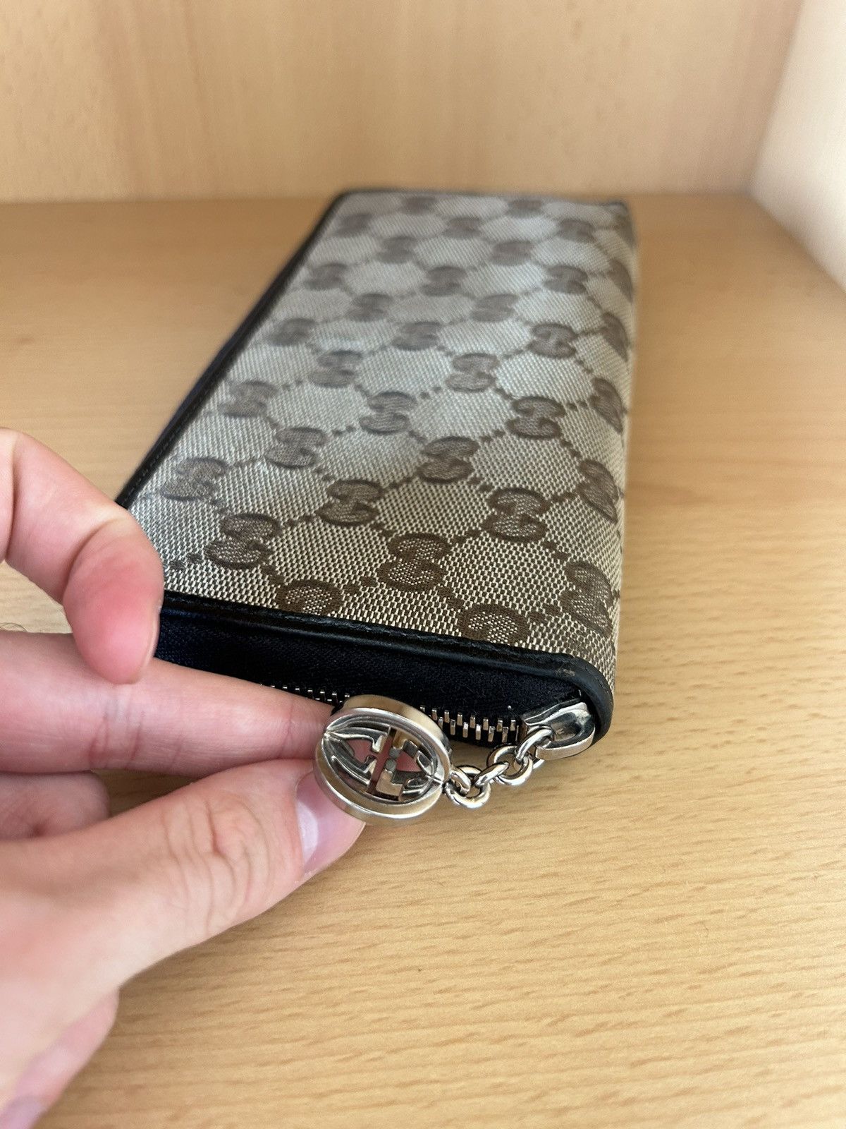 Gucci GUCCI GG Monogram Beige Wallet Checkbook Size ONE SIZE - 3 Thumbnail