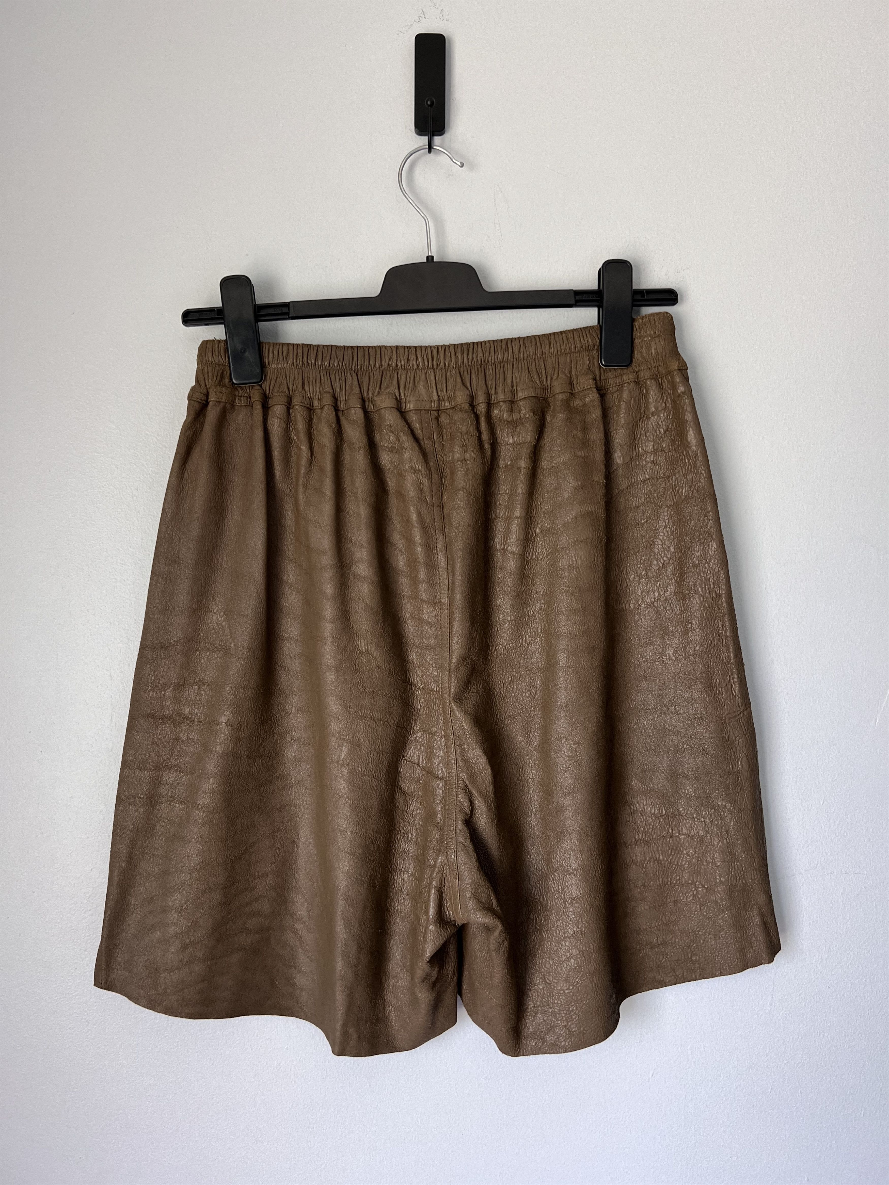 Rick Owens Rick Owens Leather Boxer Shorts in Bean Brown Size US 34 / EU 50 - 5 Thumbnail