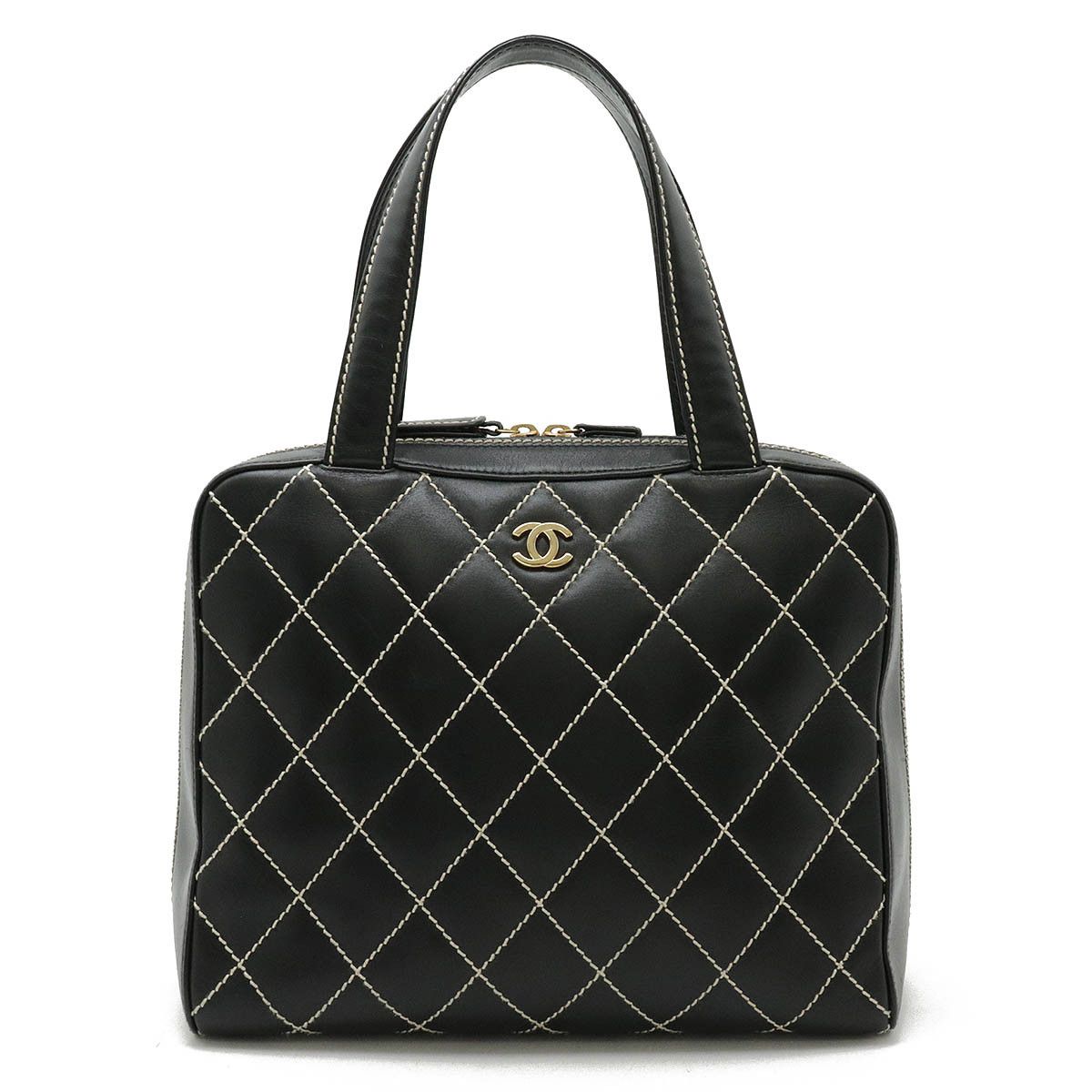 Chanel Chanel Chanel Wild Stitch Leather Tote Bag A14693 Leather Tote Bag A14693 in Very Good Condition Size ONE SIZE - 1 Thumbnail