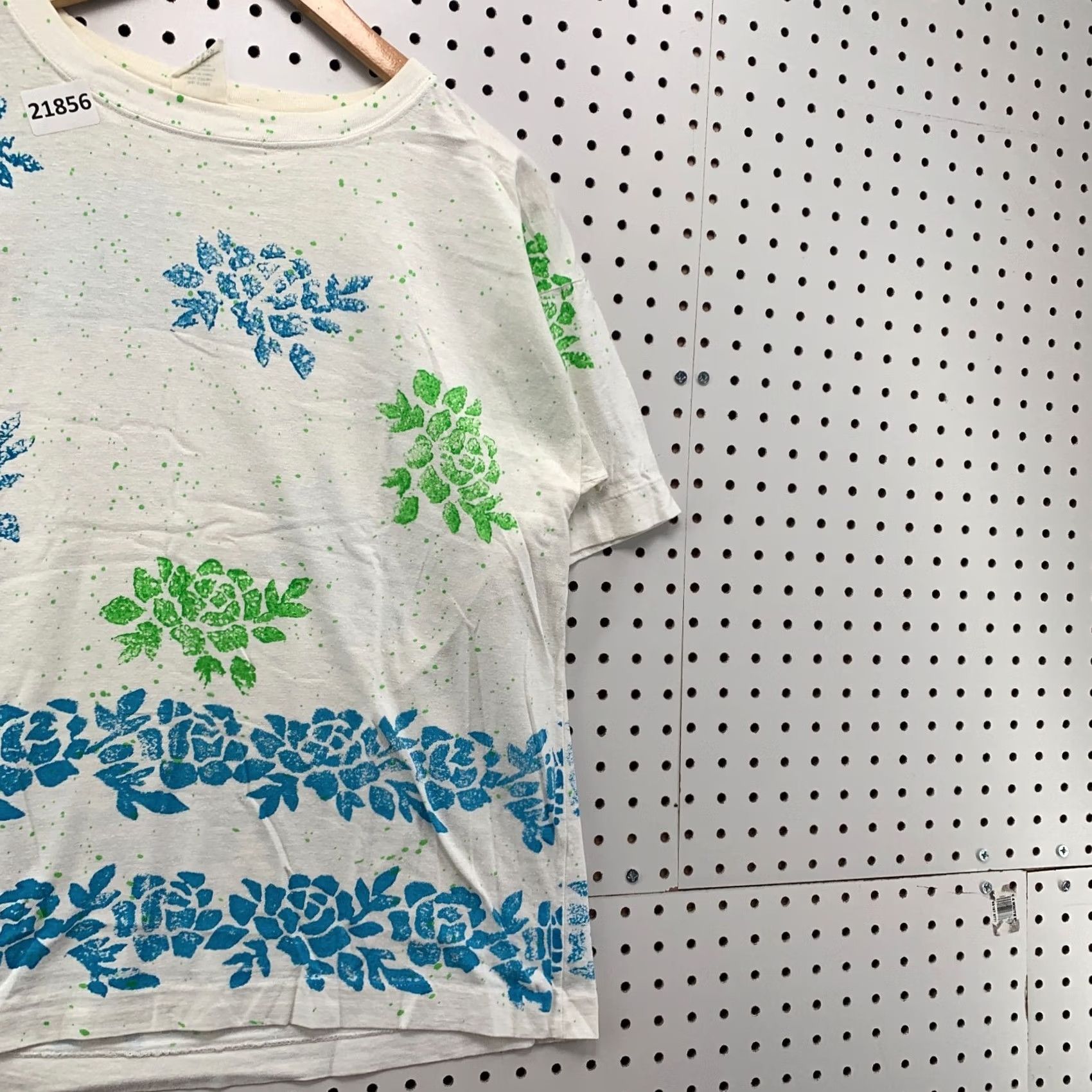 Vintage VINTAGE Floral AOP Shirt White L Womens 90s Flower All Over Print 21x25 Single Stitch Shirt Women Size L / US 10 / IT 46 - 4 Thumbnail