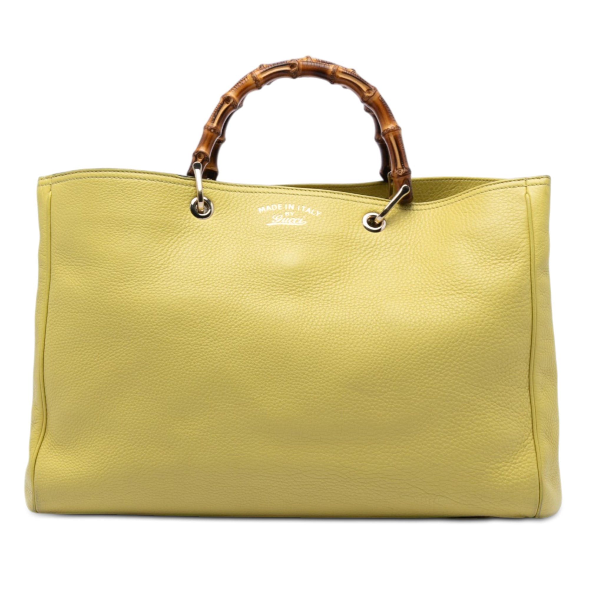 Gucci Large Calfskin Bamboo Shopper Satchel Size ONE SIZE - 1 Thumbnail