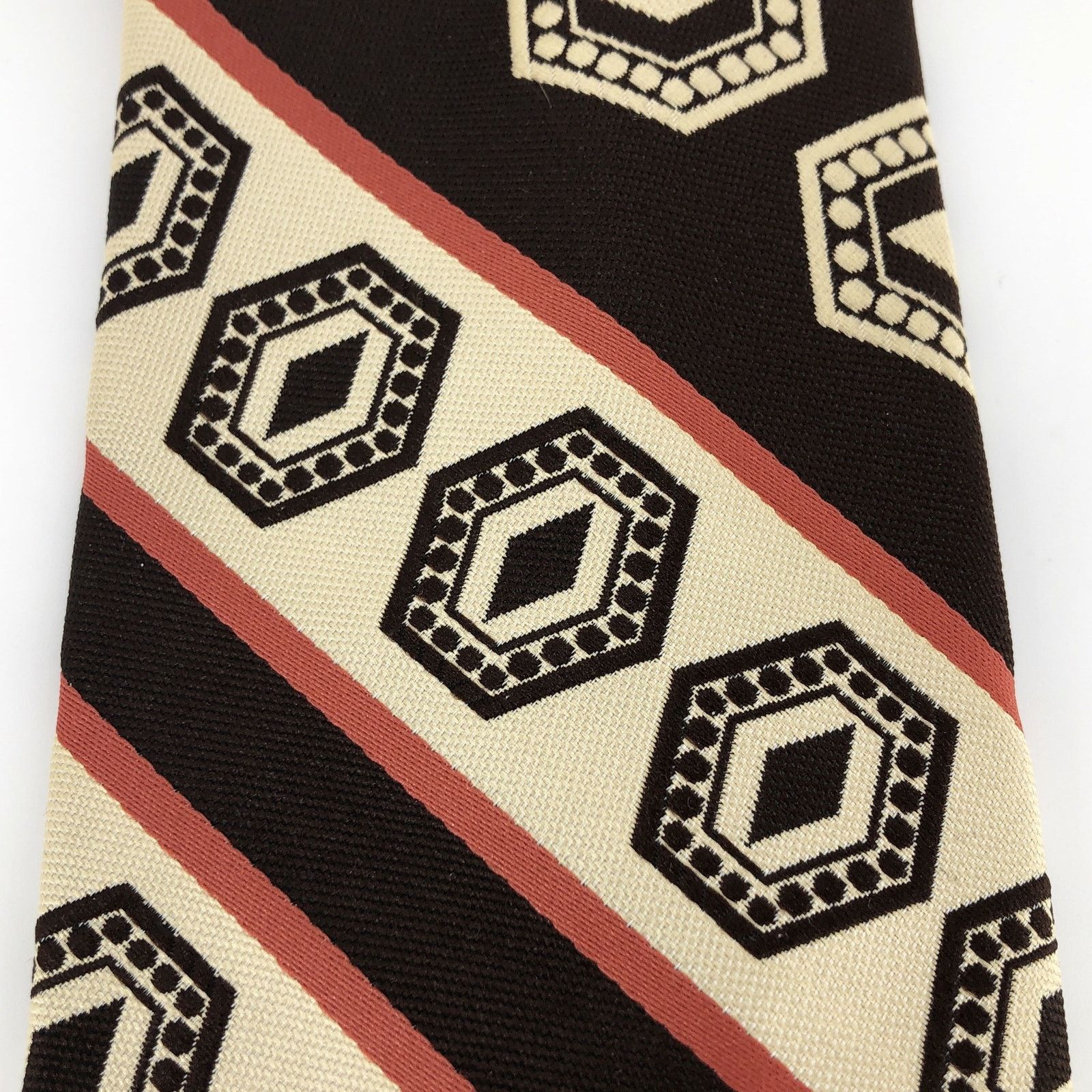 Sears × Vintage 70s wide striped neck tie Sears Men’s Store 1970s vintage Size ONE SIZE - 3 Thumbnail