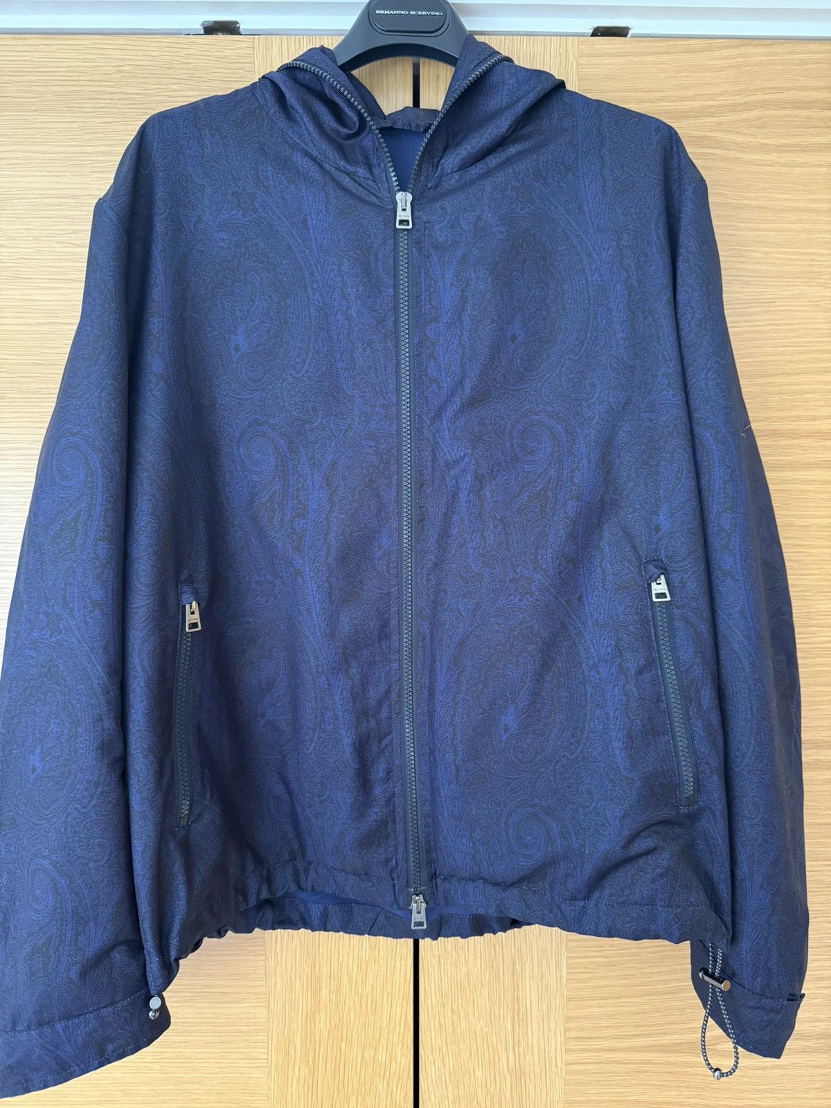 Etro Men’s Etro Blue and Green Windbreaker Size US M / EU 48-50 / 2 - 1 Thumbnail