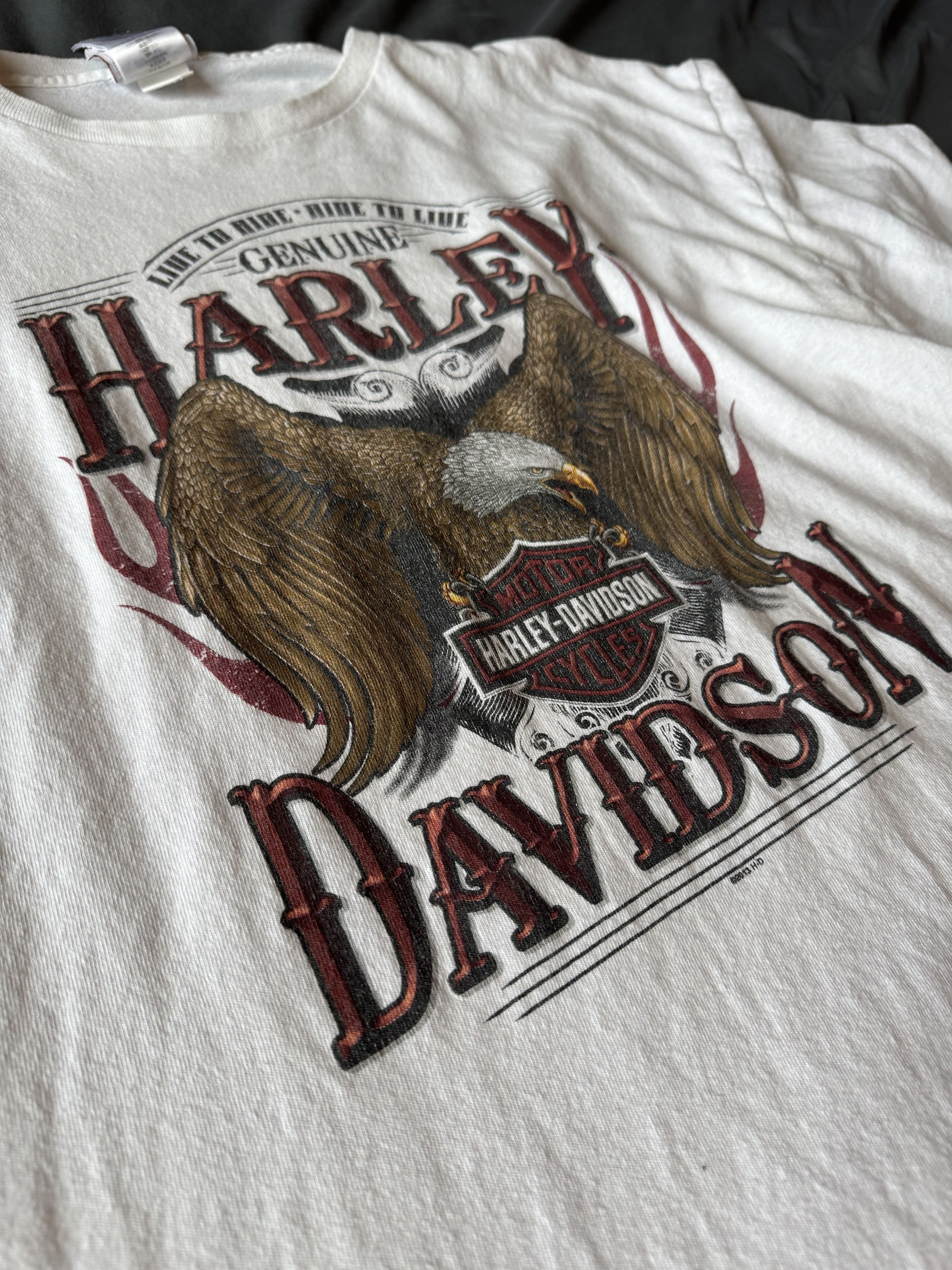 Harley Davidson White Harley-Davidson Size US L / EU 52-54 / 3 - 4 Thumbnail