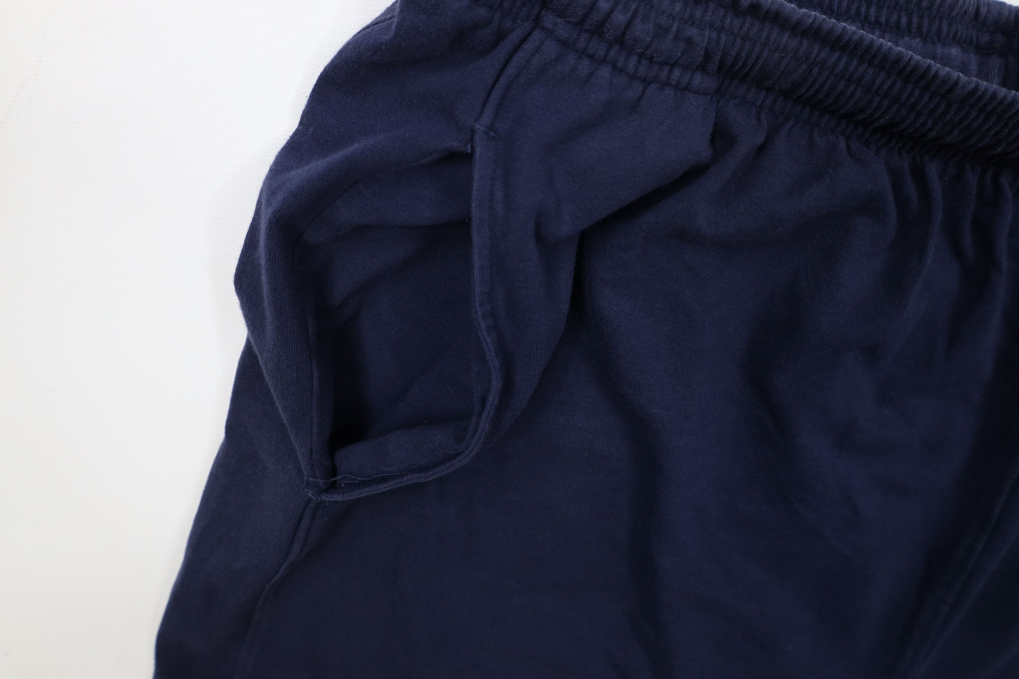 Russell Athletic × Vintage Vintage 90s Russell Athletic Above Knee Shorts Navy Blue Size US 34 / EU 50 - 8 Thumbnail