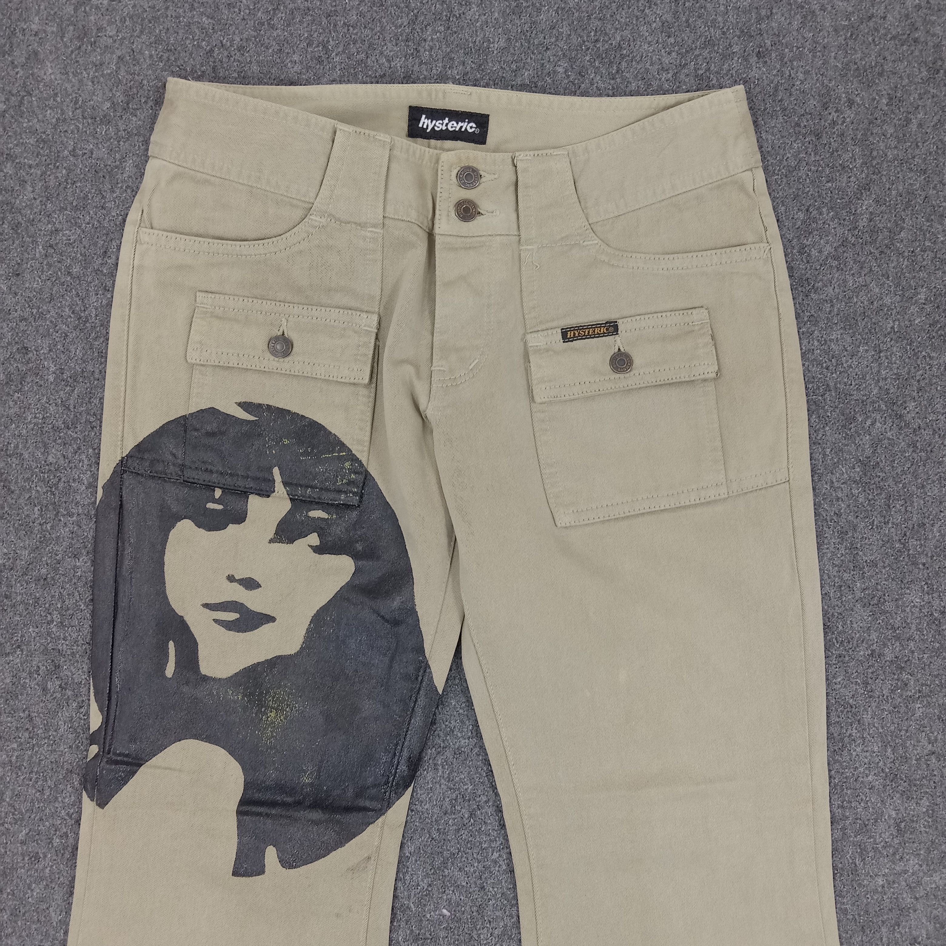 Hysteric Glamour × Japanese Brand × Vintage Hysteric Glamour Japanese Brand Bootcut Custom Cargo Pants Size 27" / US 4 / IT 40 - 2 Thumbnail