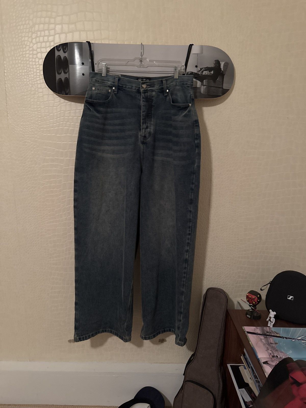 Other Eternal Love World baggy blue jeans | Grailed
