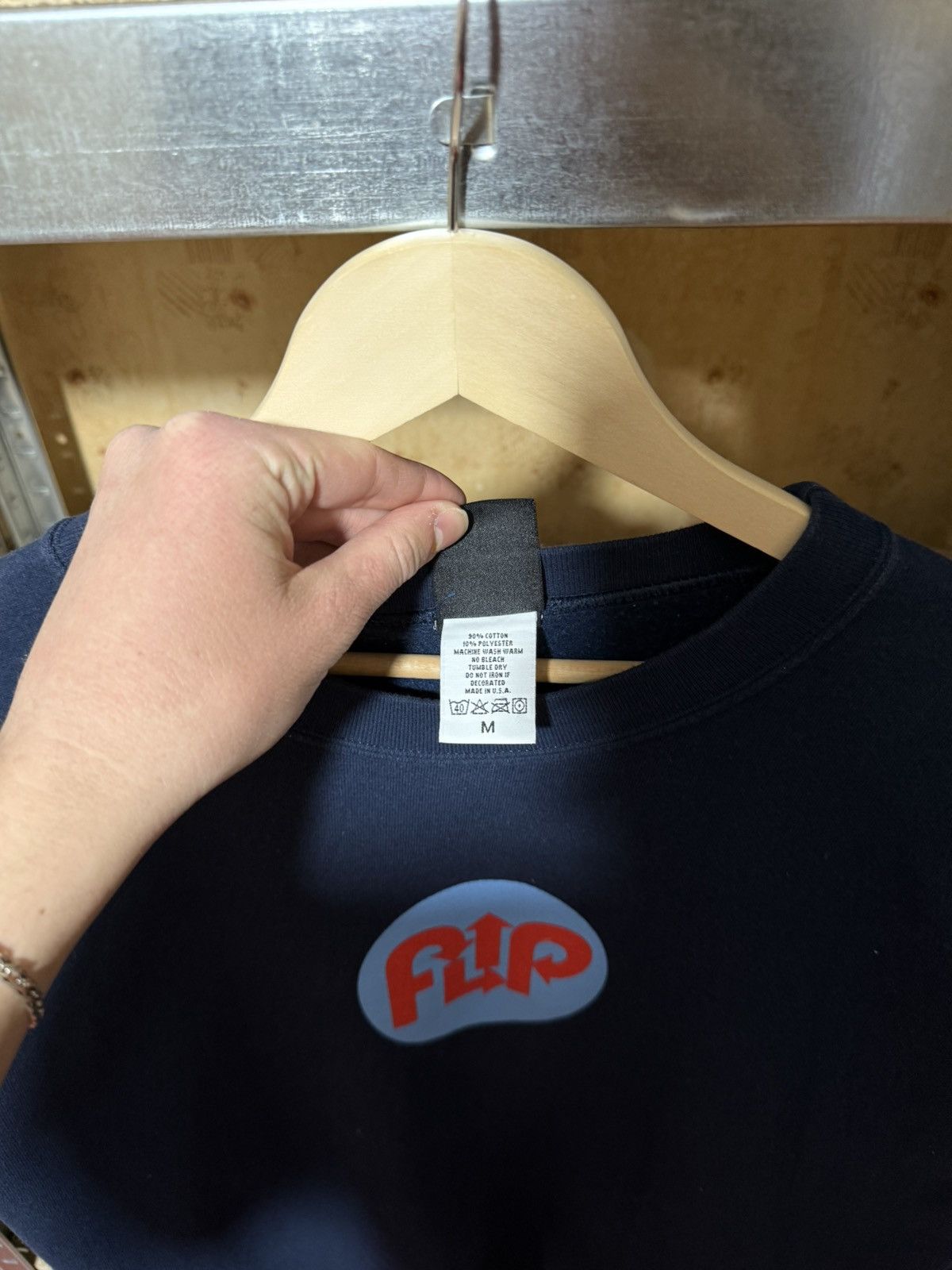 Flip Skateboards × Hook-Ups Vintage 90’s Flip SkateGang Made In USA Sweatshirt Y2K Hype Size US XL / EU 56 / 4 - 5 Thumbnail