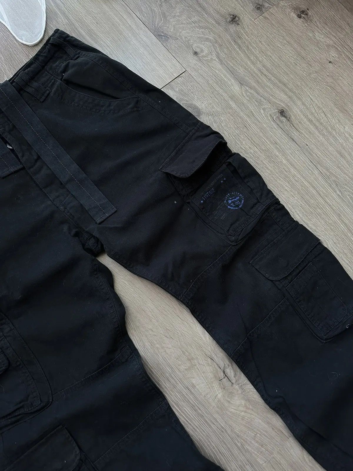 Japanese Brand × Vintage Vintage Cargo Bandit Denim Black Streetwear Pants Size US 32 / EU 48 - 10 Thumbnail