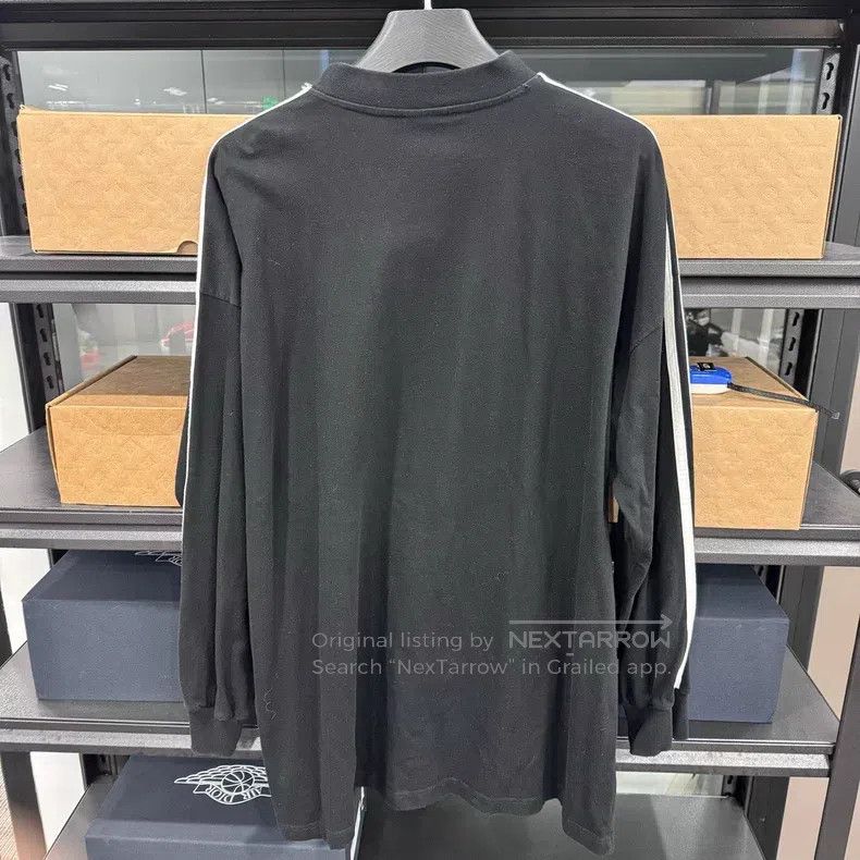 Balenciaga Balenciaga Logo Printed Loose Fit Sports Round Neck Long S Size US M / EU 48-50 / 2 - 2 Thumbnail