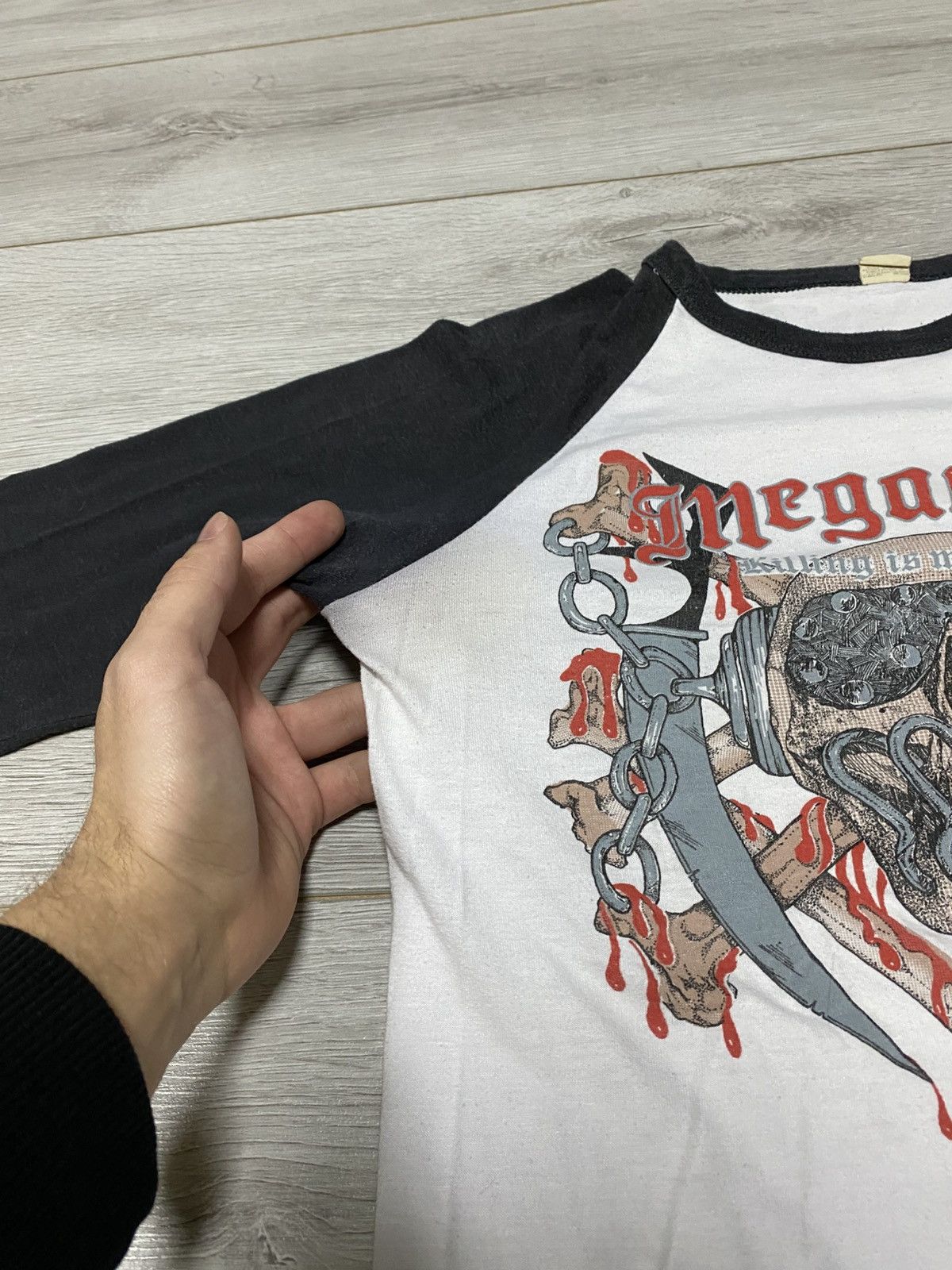 Vintage Megadeth 1984-1986 screen vintage baseball shirt long sleeve Size US M / EU 48-50 / 2 - 10 Thumbnail