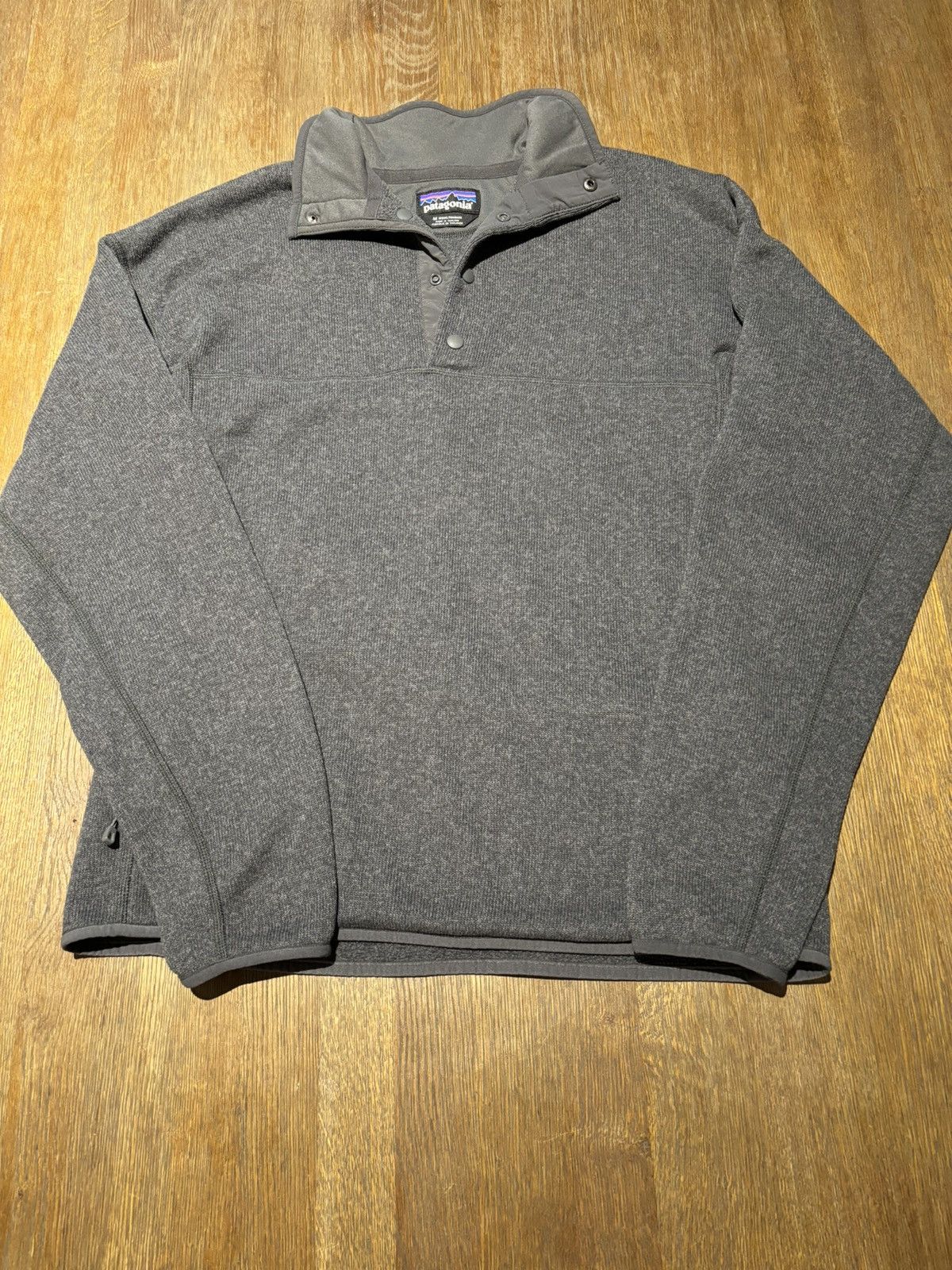 Patagonia Patagonia Fleece Sweater Pullover Button Up Black Gray Size US M / EU 48-50 / 2 - 1 Thumbnail