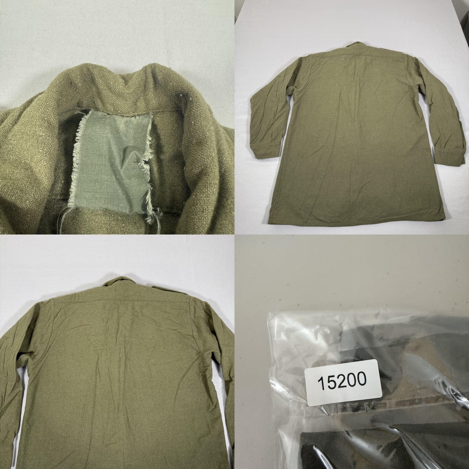 Vintage VINTAGE Military Shirt Mens XL Green Wool British Army Combat Field Coat Size US XL / EU 56 / 4 - 8 Thumbnail