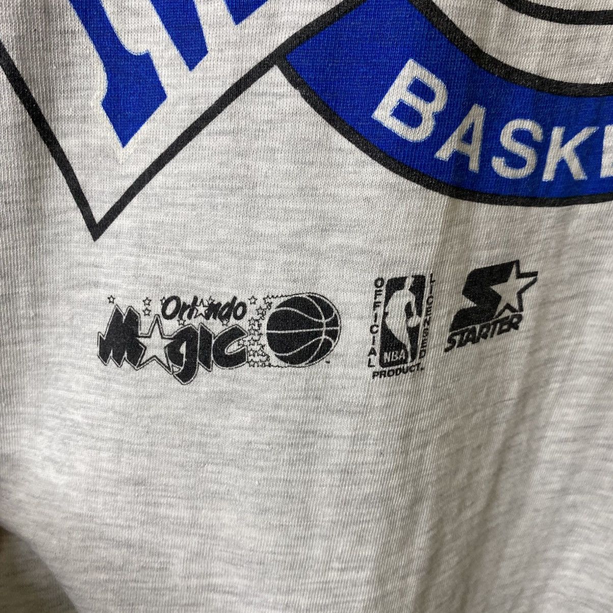 Vintage 1990s Starter x NBA Orlando Magic Basketball Tee Size US L / EU 52-54 / 3 - 3 Thumbnail