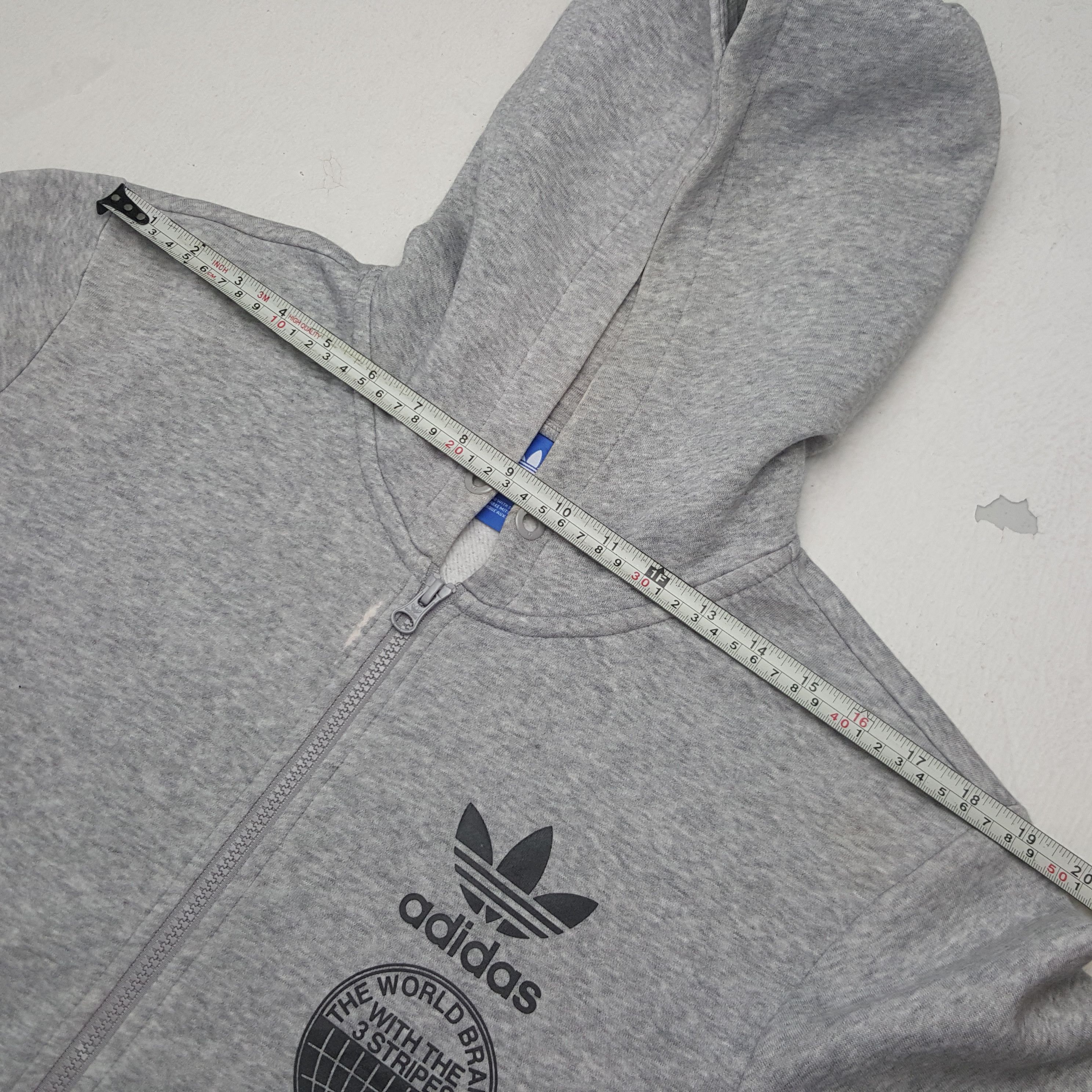 Adidas × Vintage Vintage Adidas 3 Stripes Zipper Jacket Hoodies Size US M / EU 48-50 / 2 - 5 Thumbnail