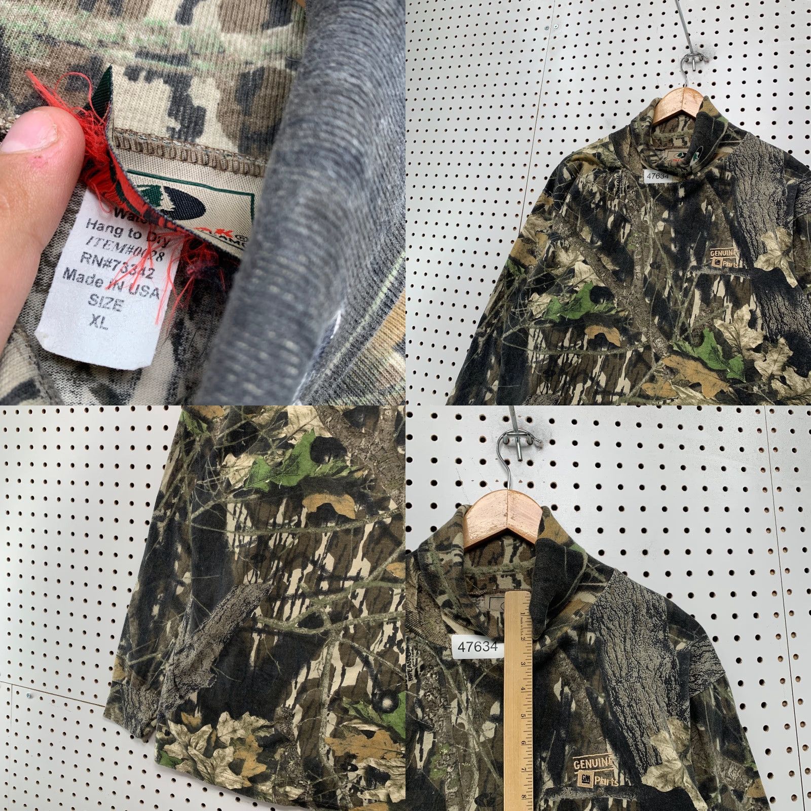 Vintage VINTAGE Mossy Oak Camouflage Shirt Mens XL Camouflage Turtleneck Heavyweight USA Size US XL / EU 56 / 4 - 8 Thumbnail