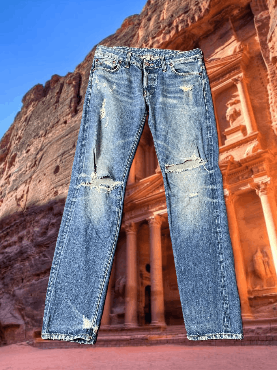 G-Star G-Star Raw distressed Jeans 3301 Y2K logo vintage streetwear Size US 32 / EU 48 - 1 Thumbnail