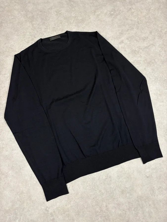 Prada SS2007 Prada Black Wool Sweater Size US S / EU 44-46 / 1 - 4 Thumbnail
