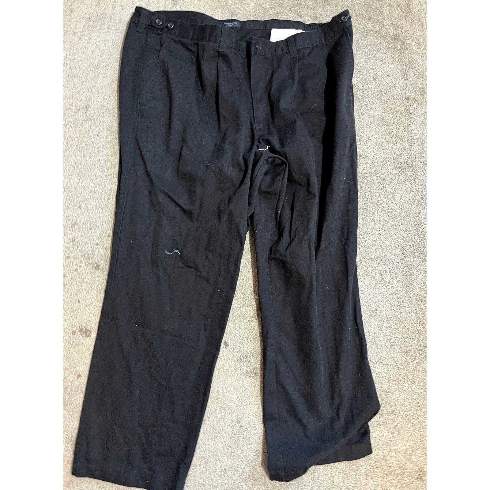 Dockers DOCKERS Classic Fit Chinos Pants 46x30 Black 100% Cotton Vintage Distressed Men Regular Inseam 30 Classic Style D3 Size US 30 / EU 46 - 3 Thumbnail