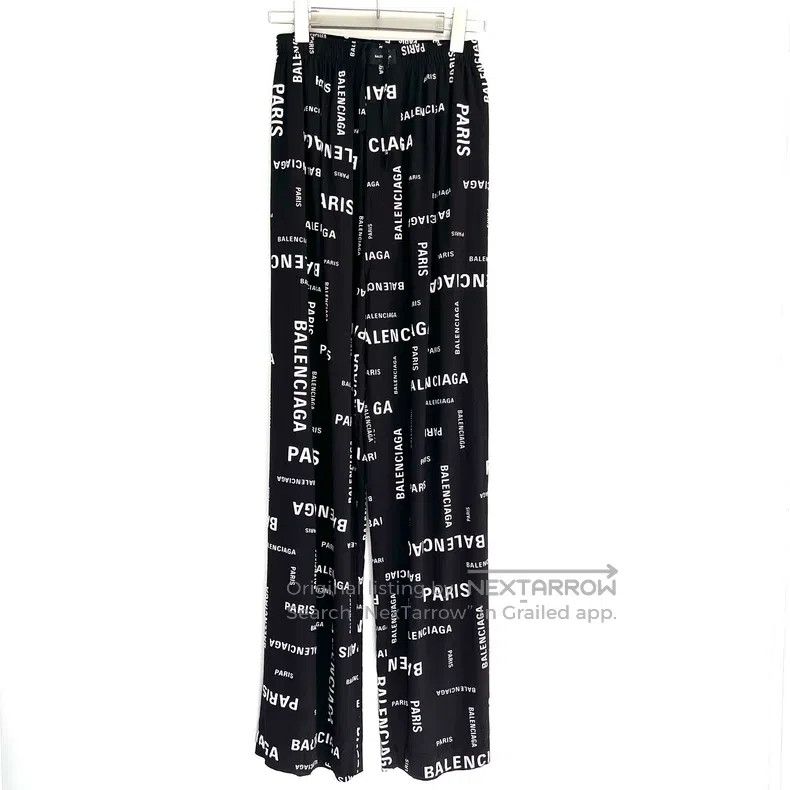 Balenciaga Balenciaga Letter Printed Pants Size US 34 / EU 50 - 1 Thumbnail
