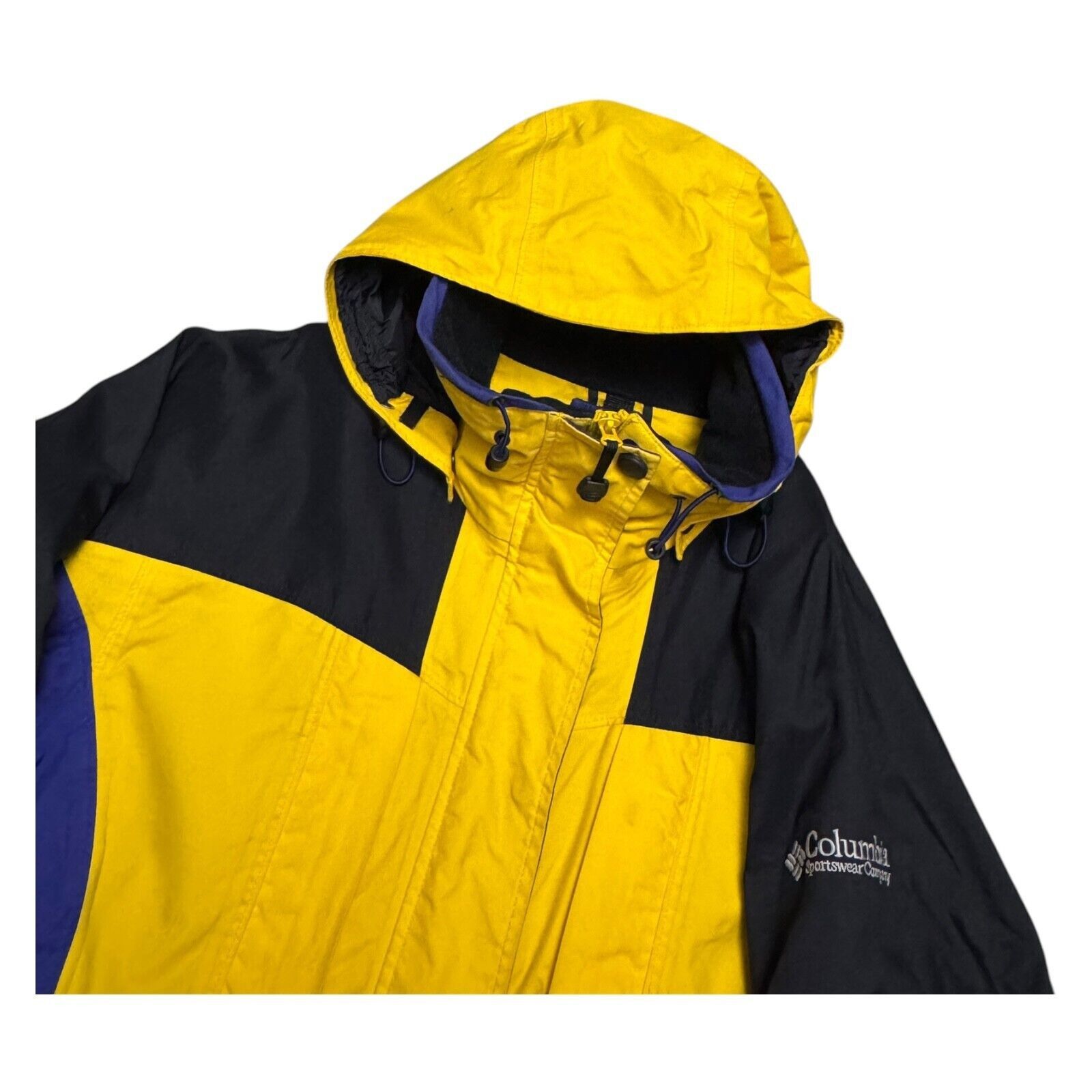 Columbia VINTAGE COLUMBIA Y2K Yellow Windbreaker Ski Jacket Medium Size M / US 6-8 / IT 42-44 - 3 Thumbnail