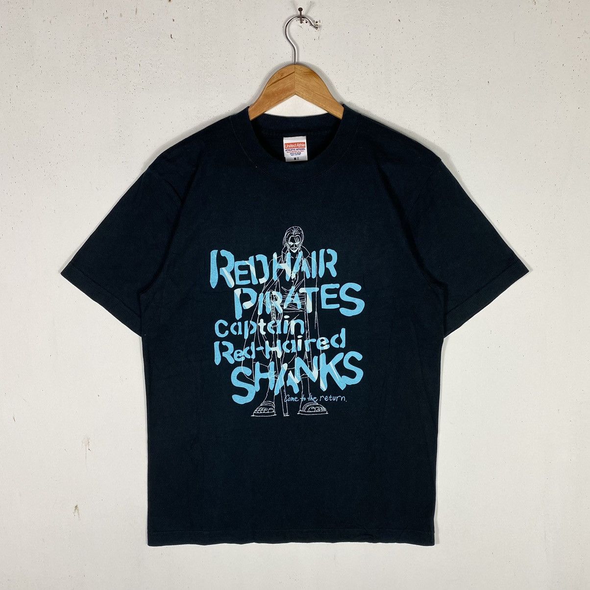 Anime × Japanese Brand × Vintage ONE PIECE RED HAIR PIRATES CAPTAIN RED HAIRED SHANKS TEE Size US M / EU 48-50 / 2 - 2 Thumbnail