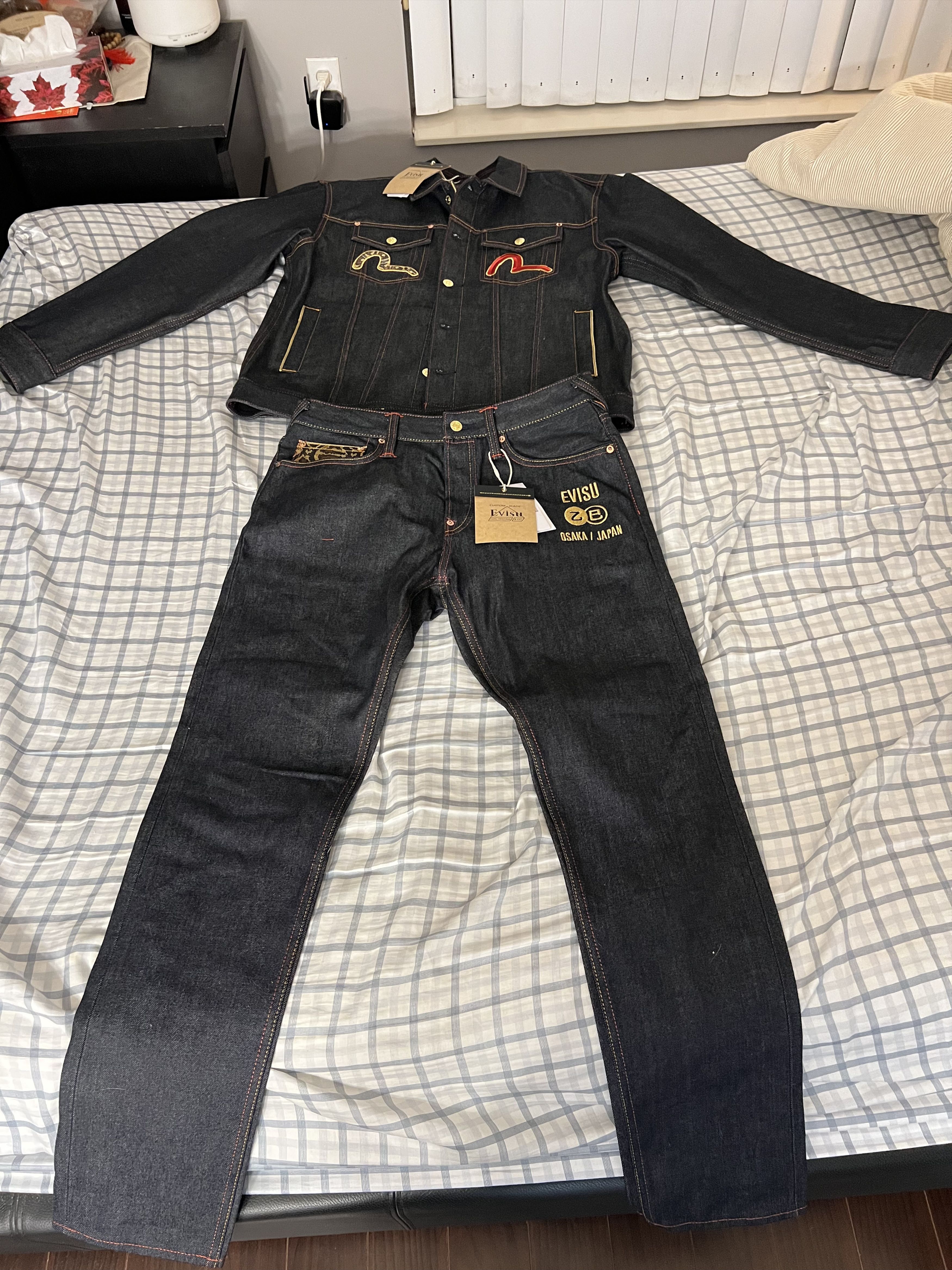 Evisu EVISU Snake Year Limited Edition Denim Set (Jacket +Jeans) Size US L / EU 52-54 / 3 - 1 Thumbnail