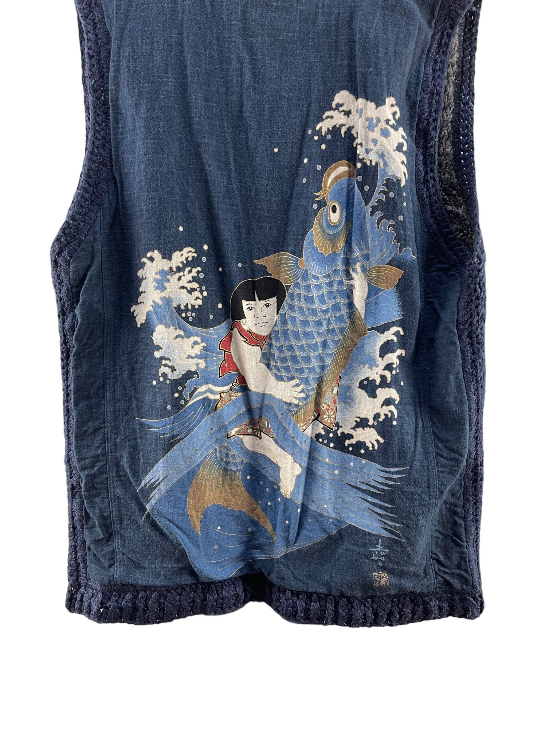 Other Vintage Fish Kimono Japan Dragon Vest Size US M / EU 48-50 / 2 - 9 Thumbnail