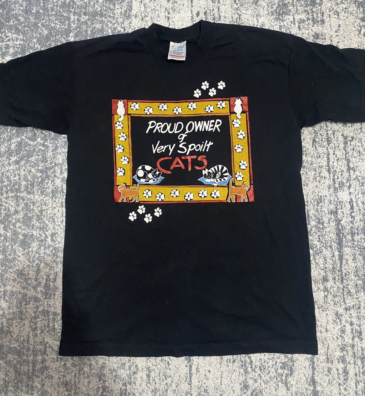 Other Vintage animal proud owner of very spoilt cats tee 00s Size US M / EU 48-50 / 2 - 1 Thumbnail