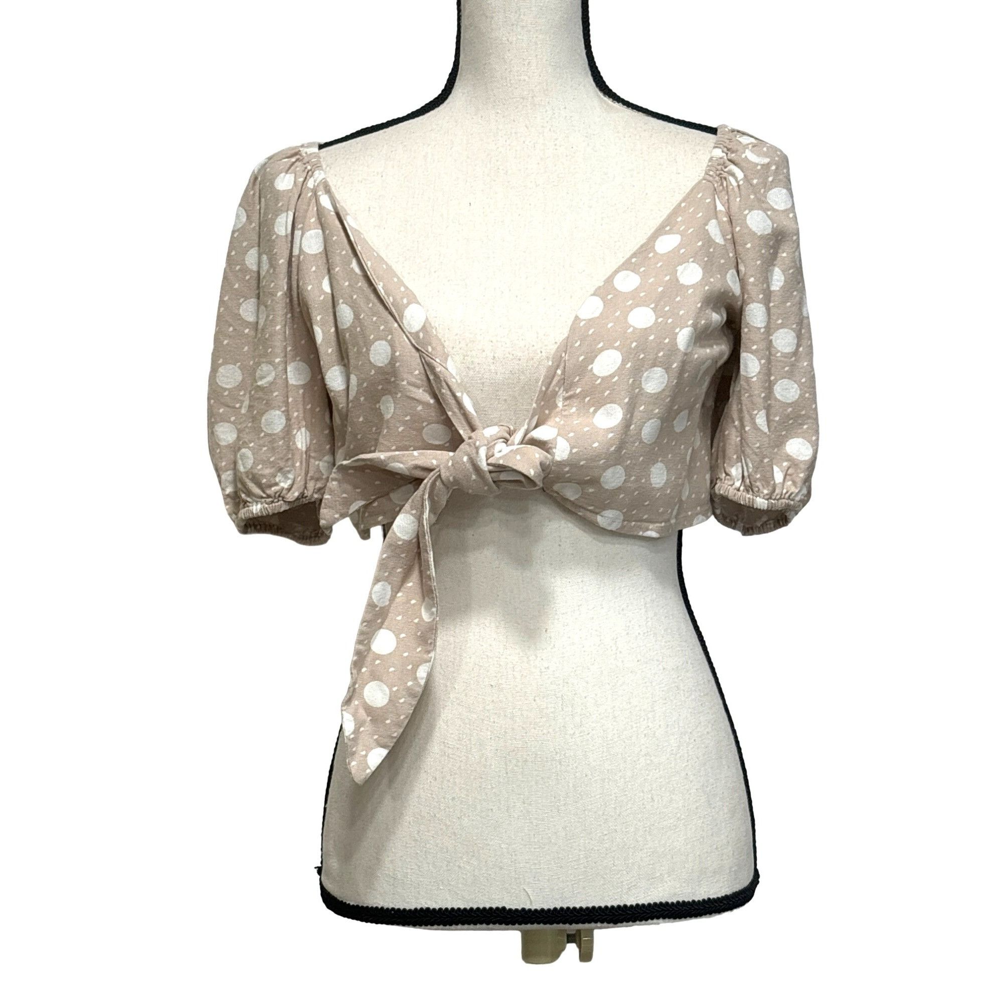 Other Vero Moda Women's Jesmilo Short Sleeve Crop Top In Silver Li Size XS / US 0-2 / IT 36-38 - 3 Thumbnail