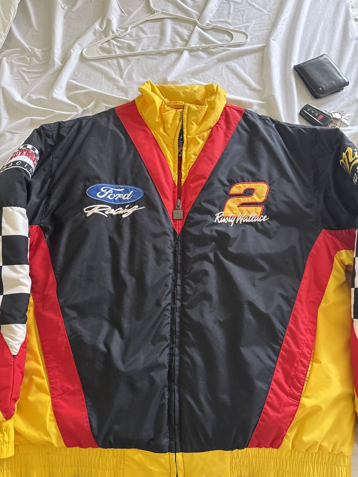 NASCAR Rusty Wallace FORD NASCAR NUTMEG jacket Size US XL / EU 56 / 4 - 8 Thumbnail