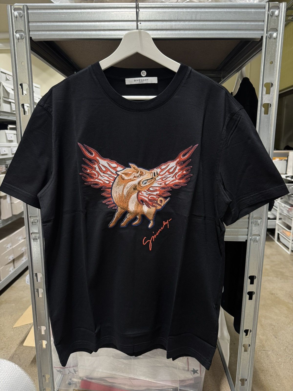 Givenchy Givenchy Logo Embroidery T-Shirt NEW 650$ Size US XL / EU 56 / 4 - 2 Thumbnail