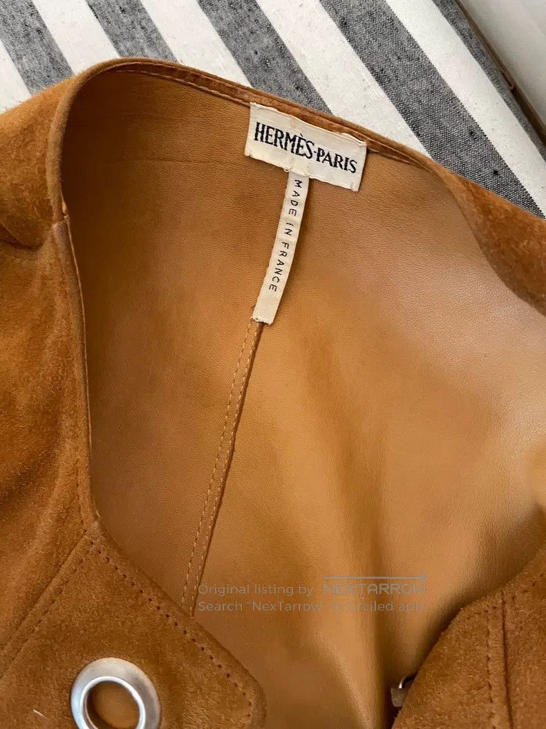 Hermes Hermes Suede Velvet Jacket Size S / US 4 / IT 40 - 3 Thumbnail