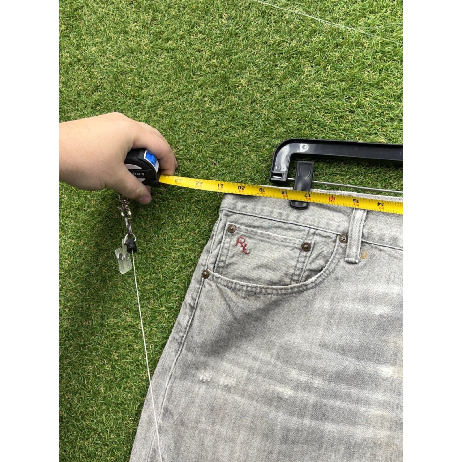 Polo Ralph Lauren Polo Ralph Lauren Jeans Slim Straight Varick Mens 40x30 Denim 5-Pocket Gray Large Size US L / EU 52-54 / 3 - 5 Thumbnail