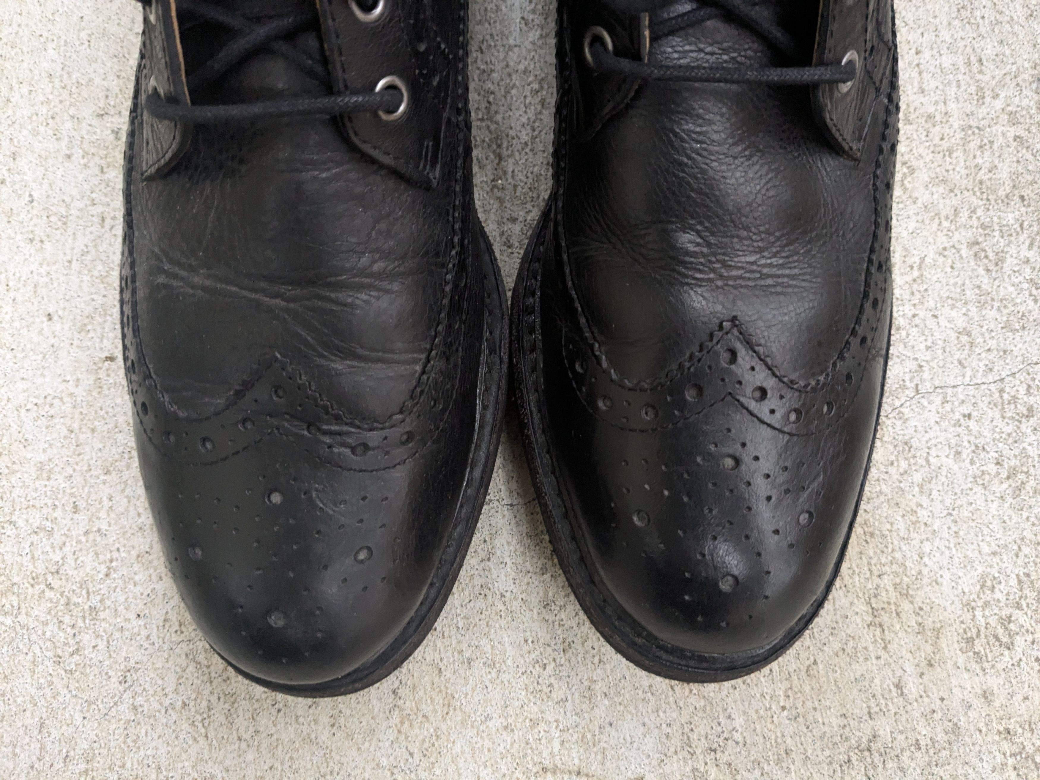Polo Ralph Lauren Polo Ralph Lauren Boots Black 8 D Leather Brogues Wingtip Size US 8 / EU 41 - 3 Thumbnail