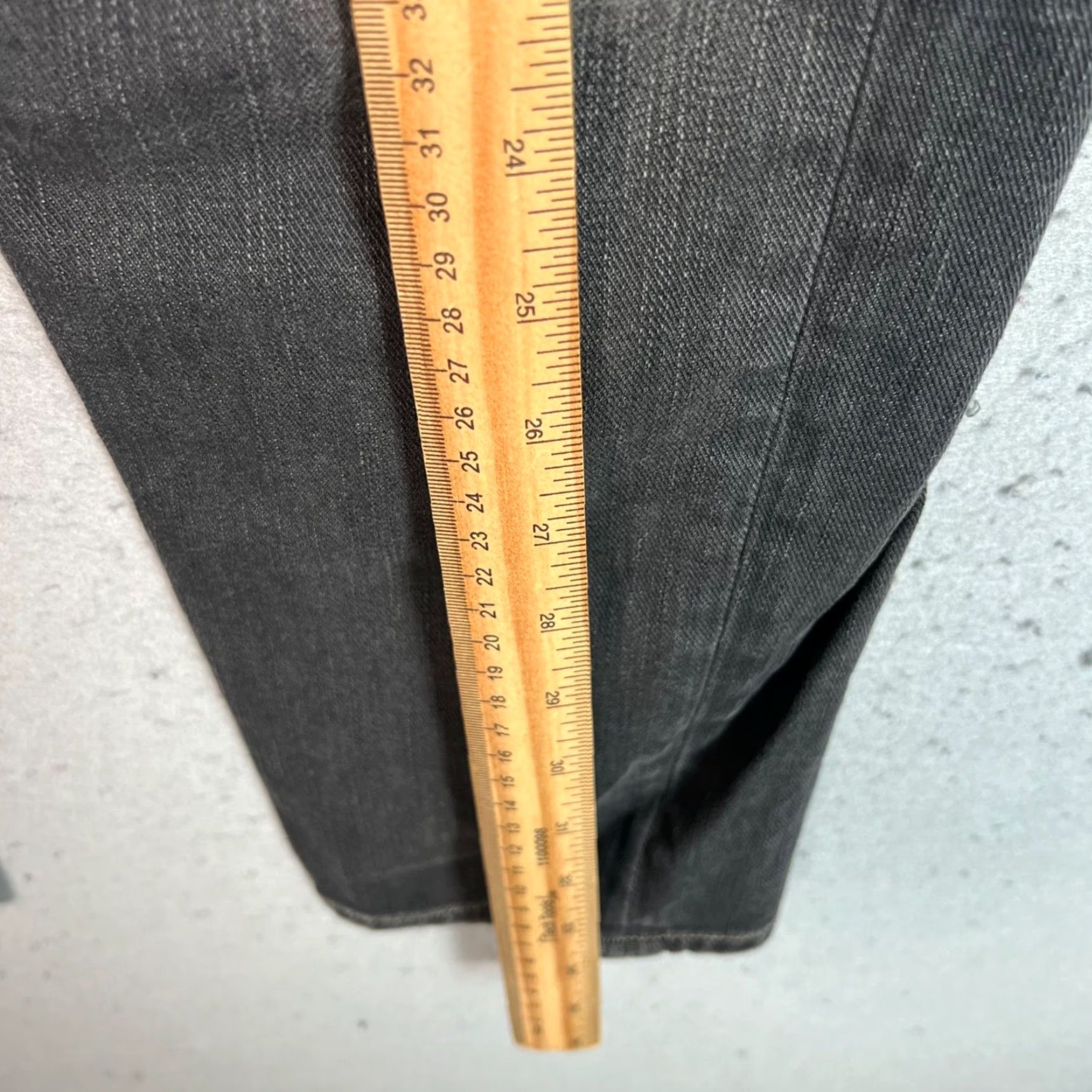Allsaints VINTAGE AllSaints Spitalfields Mens Black Slim Fit Crop Jeans Adult 29 Regular 31x24 Cotton Denim Denim Tapered 90s Mens Size US 29 - 6 Thumbnail