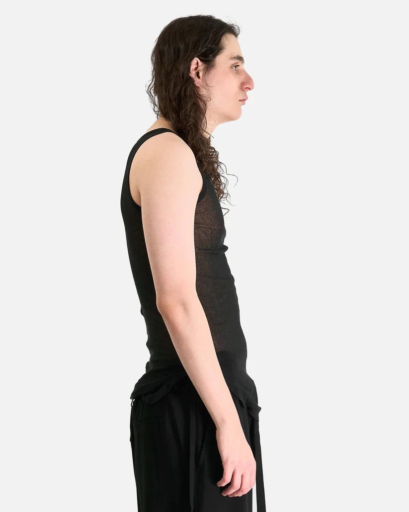 Ann Demeulemeester o1s1v1r1oon0825 Boris Wrinkled Crop Tank Top in Black Size US S / EU 44-46 / 1 - 3 Thumbnail
