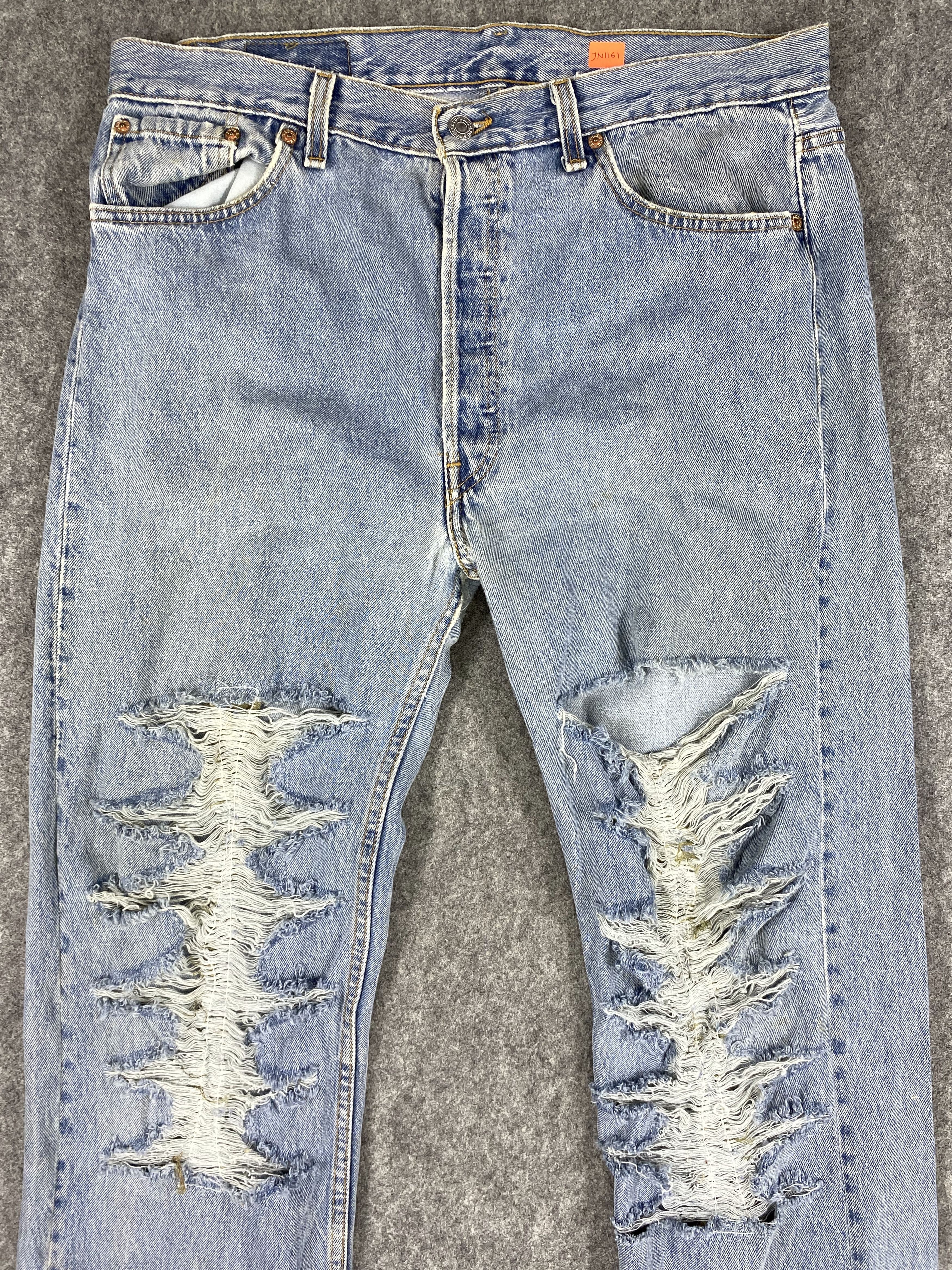 Levi's Ripped Blue Vintage Levi's 501 USA 36x35.5 Denim -JN1161 Size US 36 / EU 52 - 3 Thumbnail