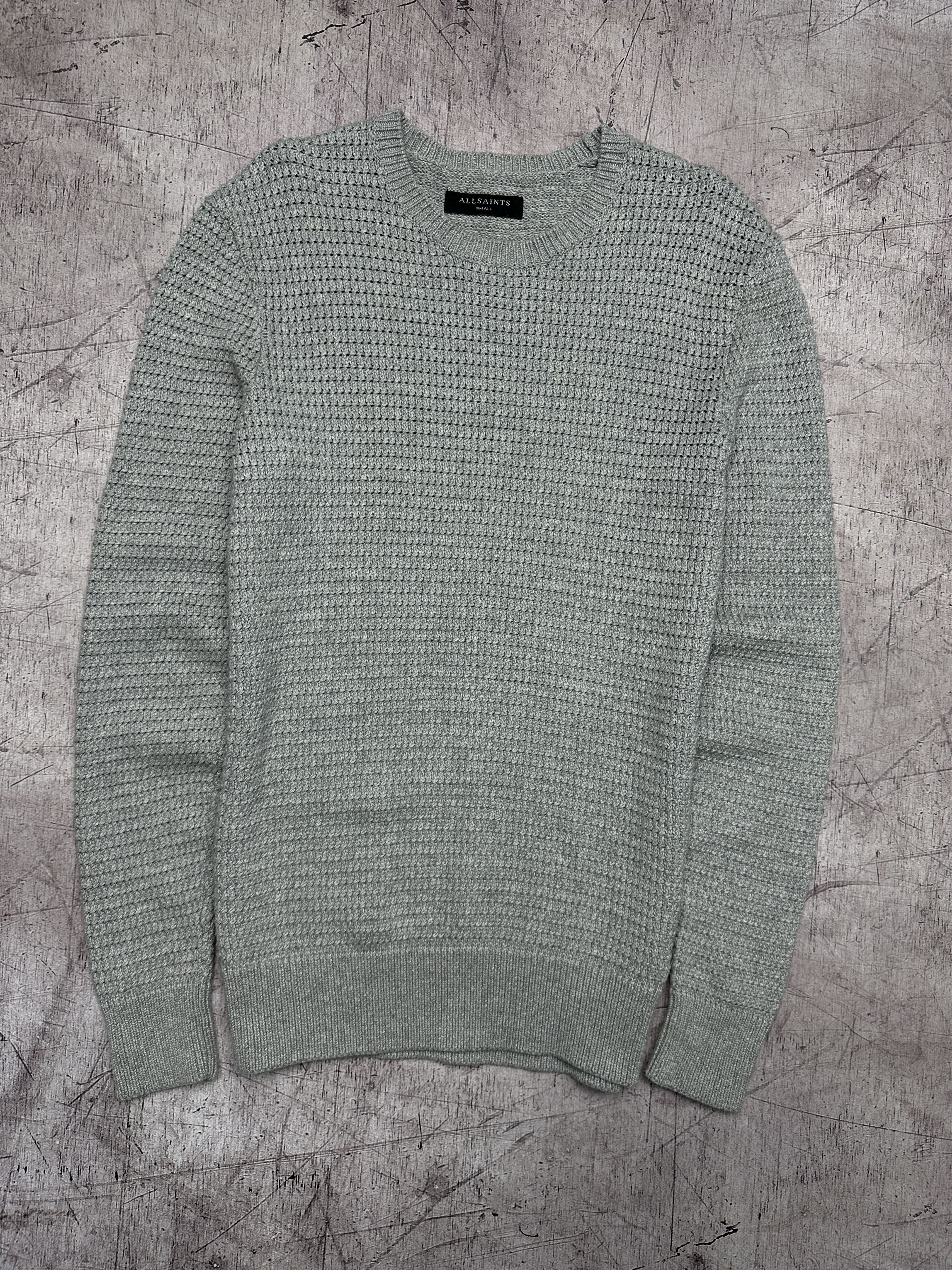 Allsaints Mens Ettrick Crew Neck Knit Sweater