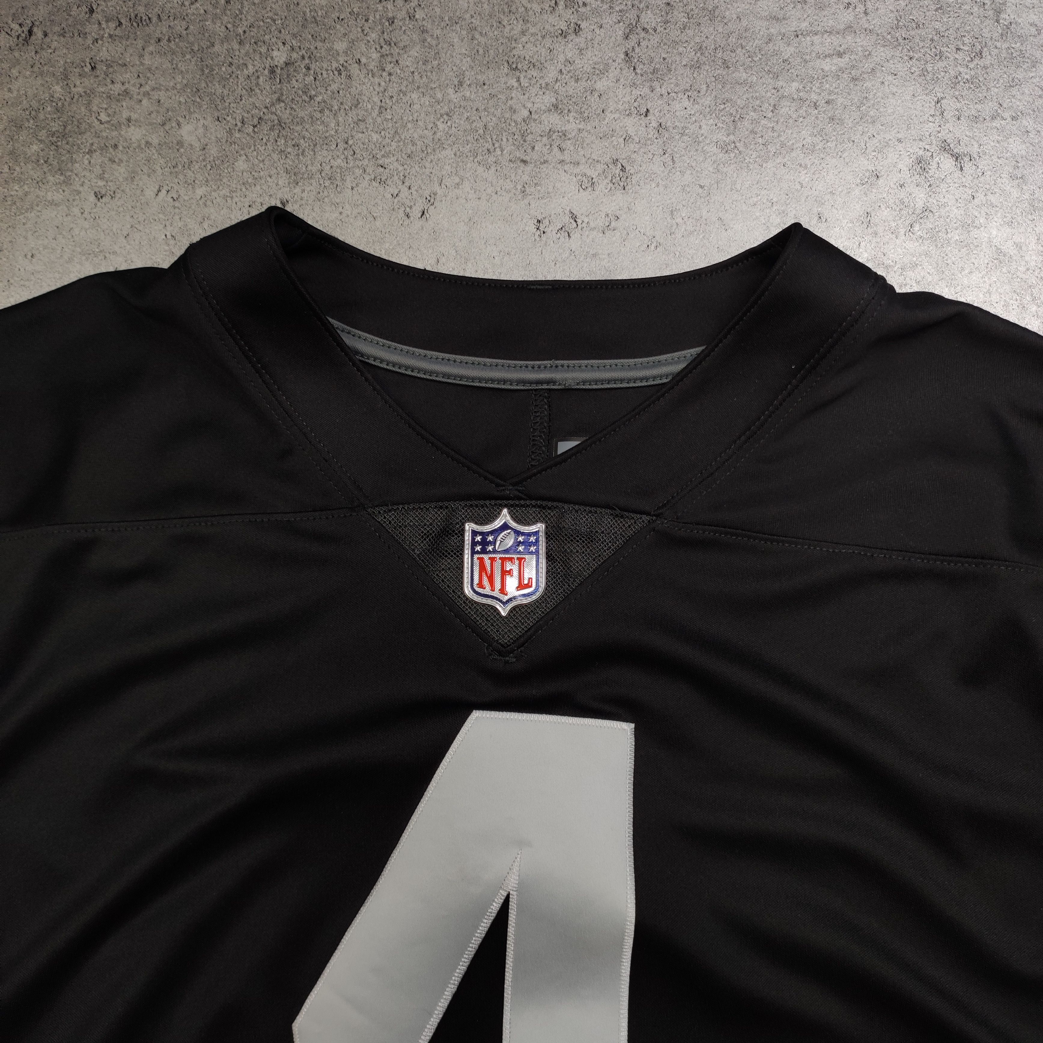 NFL × Nike RARE NFL Los Angeles Raiders #4 Carr Nike Jersey Size US L / EU 52-54 / 3 - 5 Thumbnail