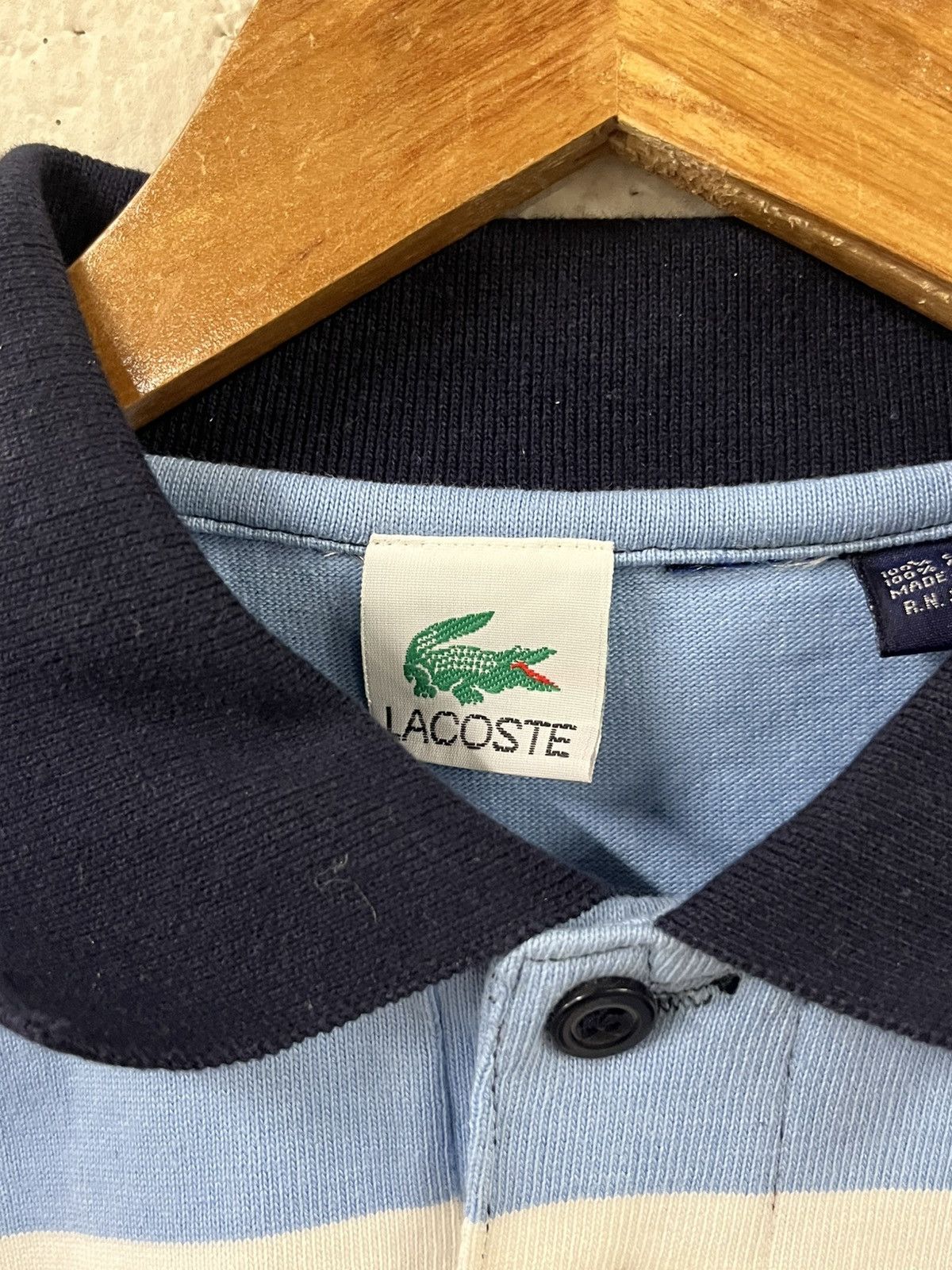 Lacoste Lacoste vintage striped rugby heavy cotton preppy Size US XL / EU 56 / 4 - 7 Thumbnail