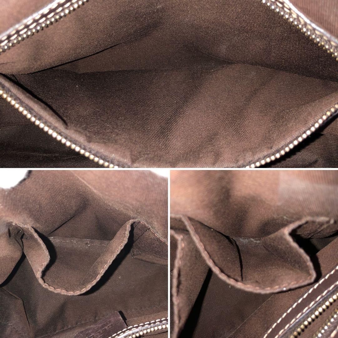 Gucci Gucci - Crystal Handbag Beige Brown Nylon Coated Canvas Size ONE SIZE - 8 Thumbnail