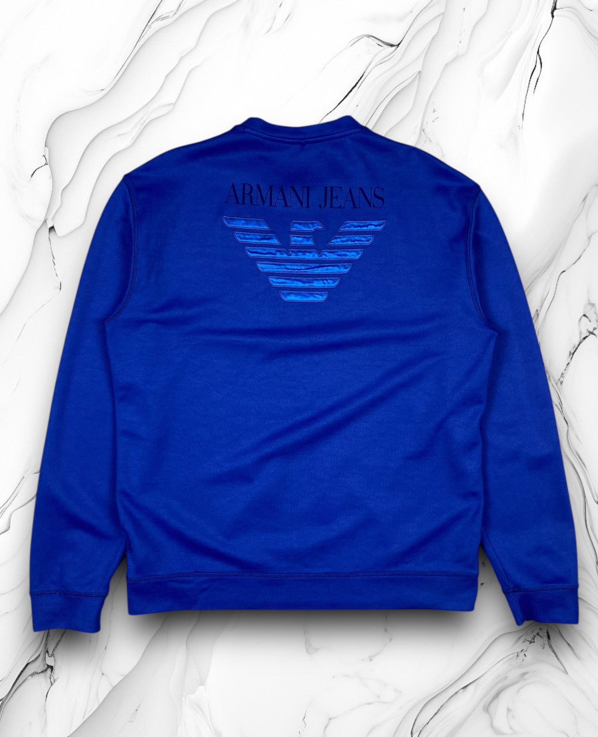 Armani × Emporio Armani Armani Jeans Big Logo Y2K Sweatshirt Sweater Size XXL Size US XXL / EU 58 / 5 - 1 Thumbnail