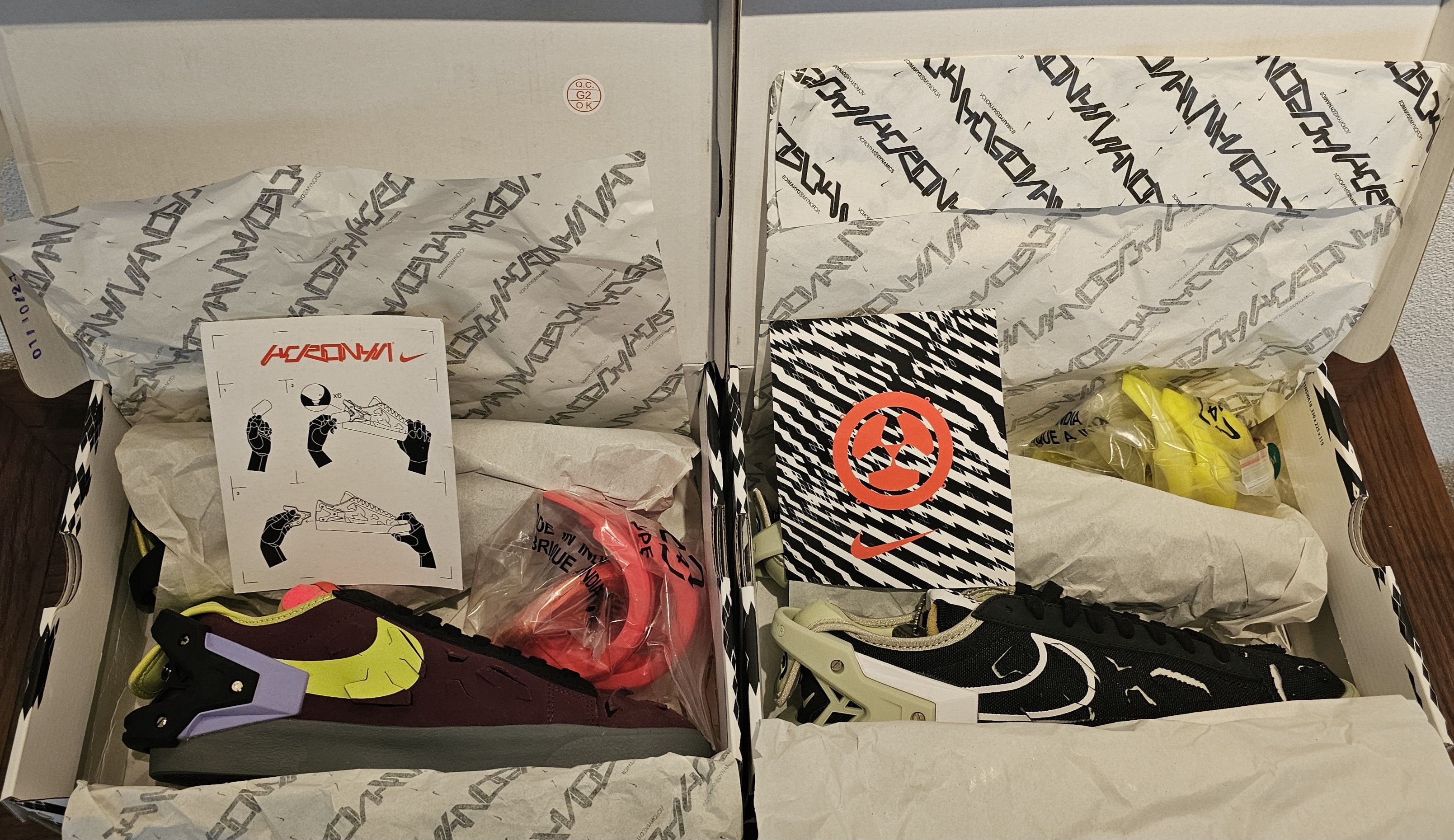 Acronym × Errolson Hugh × Nike Nike Blazer low Acronym maroon lemon NEW S9/42,5 Size US 9 / EU 42 - 5 Thumbnail