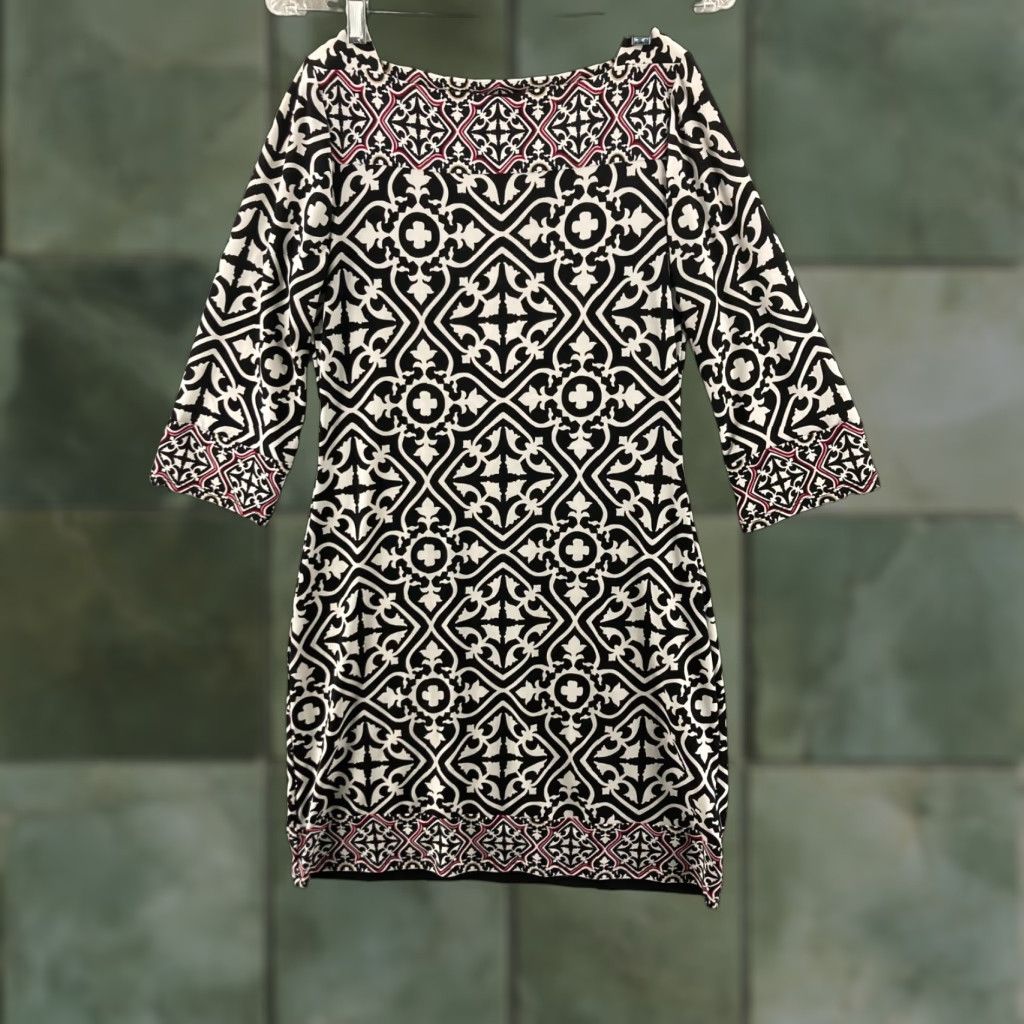 White House Black Market White House Black Market Dress XS Womens Sheath XS Multicolor Geometric Print 90s? (Oops) Size XS / US 0-2 / IT 36-38 - 1 Thumbnail
