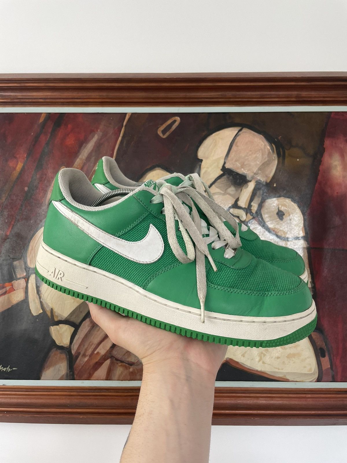 Nike Rare Sneakers Nike Air Force 1 Low AF1 Lucky Green Rare Boston Celtics Grailed